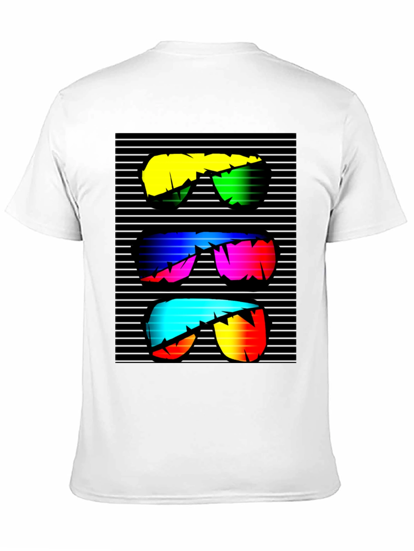 Retro Sunglasses Graphic T-Shirt - Black