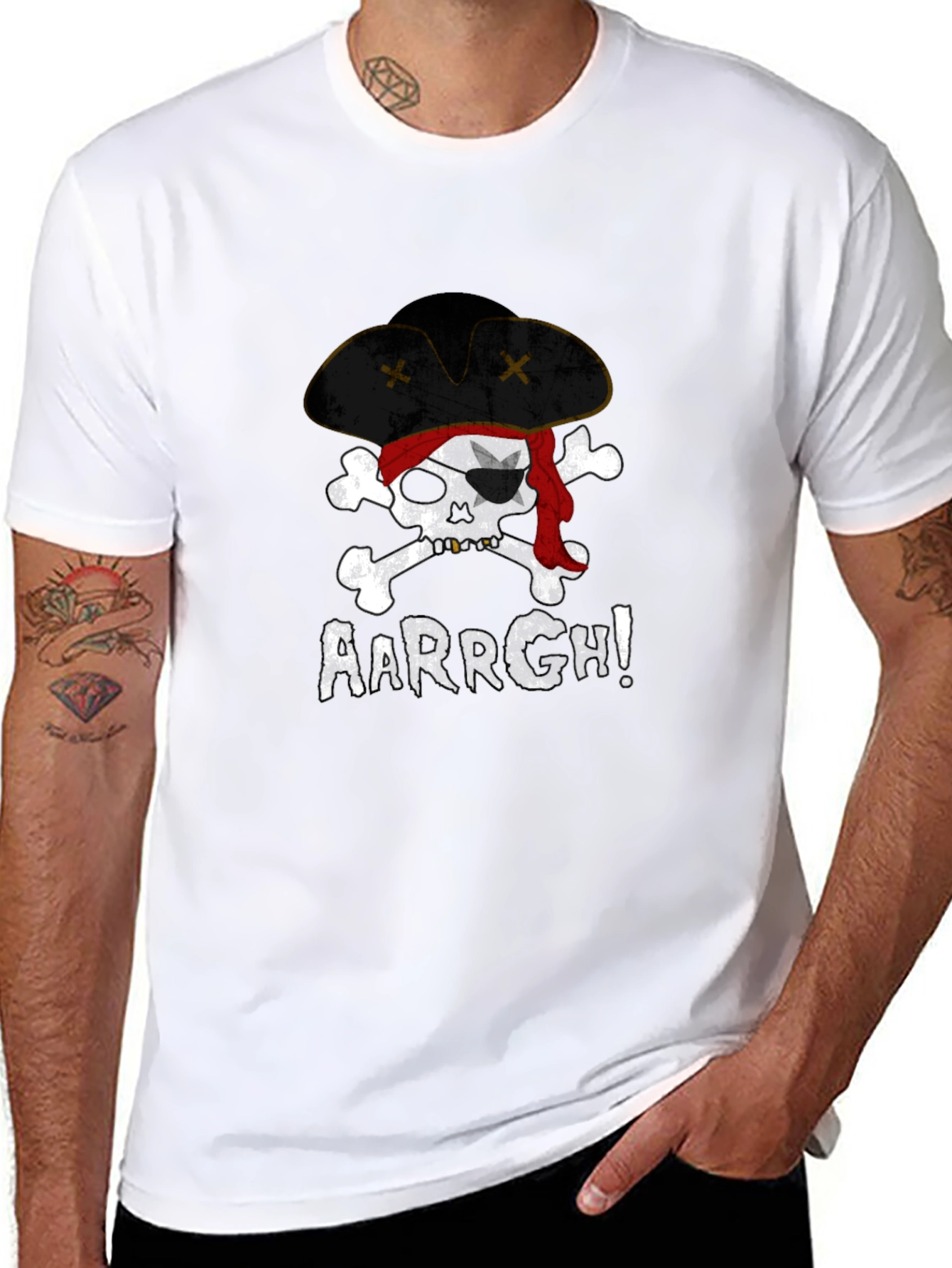 Pirate Skull AARRGH! Graphic Tee