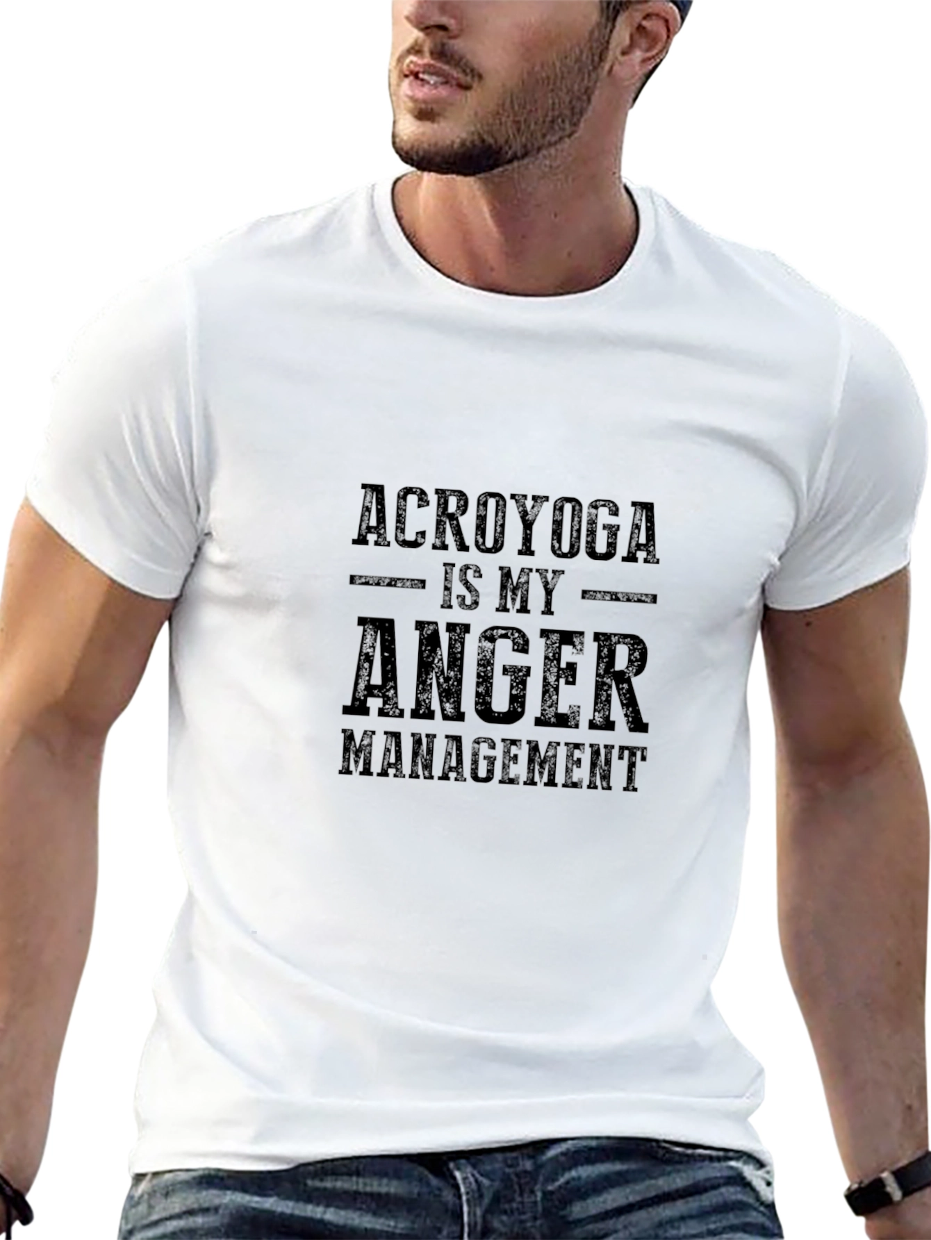 AcroYoga Anger Management Black T-Shirt