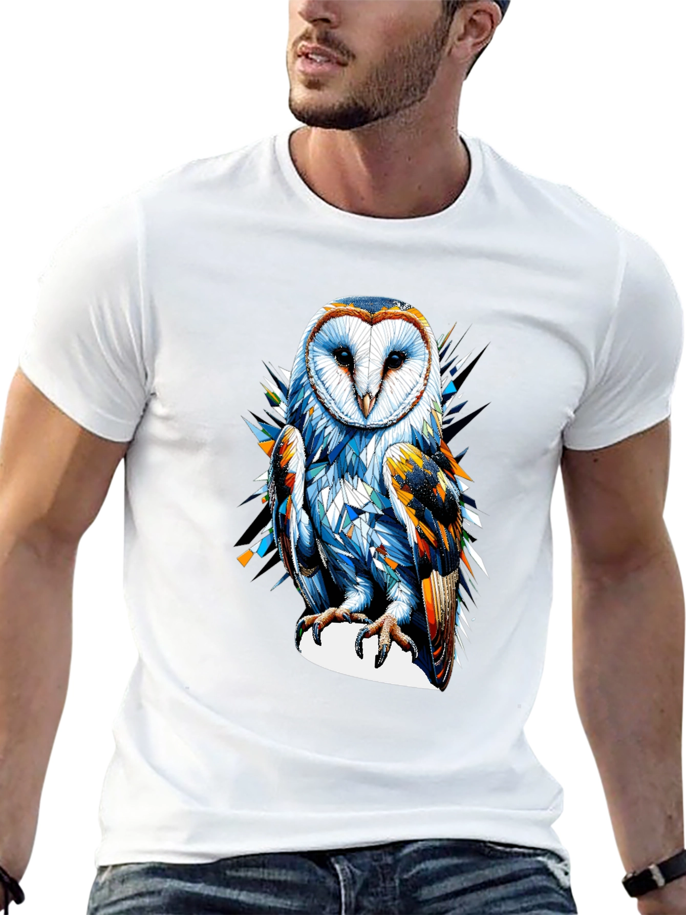 Owl Graphic Tee - Mens Black T-Shirt