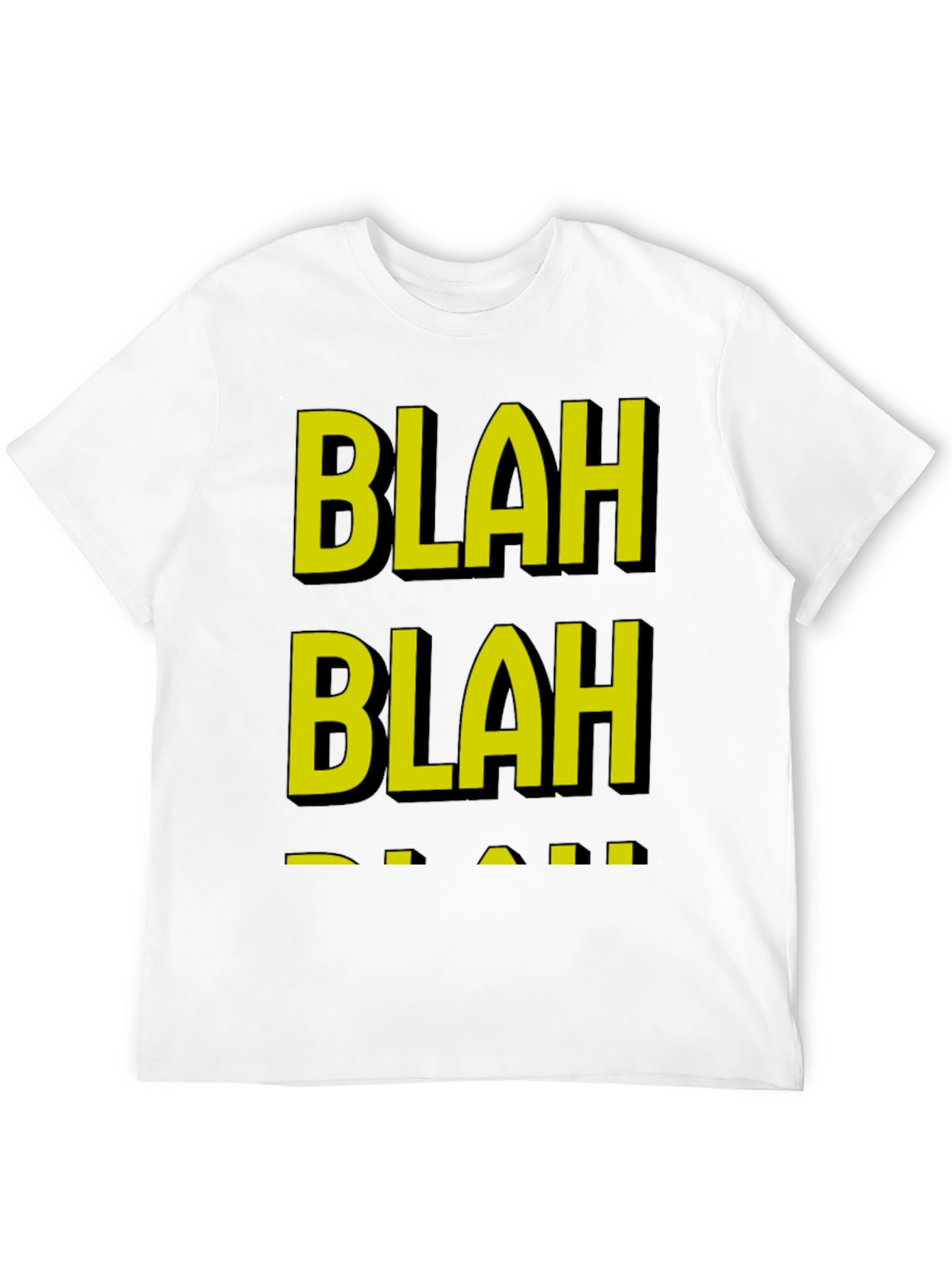 Blah Blah Graphic Tee - Funny Mens T-Shirt