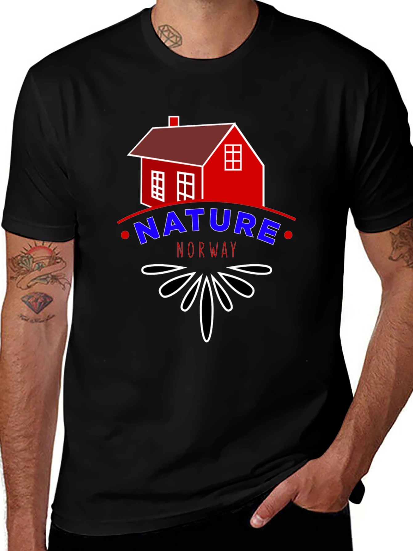 Nature Norway Tee - Cabin Graphic