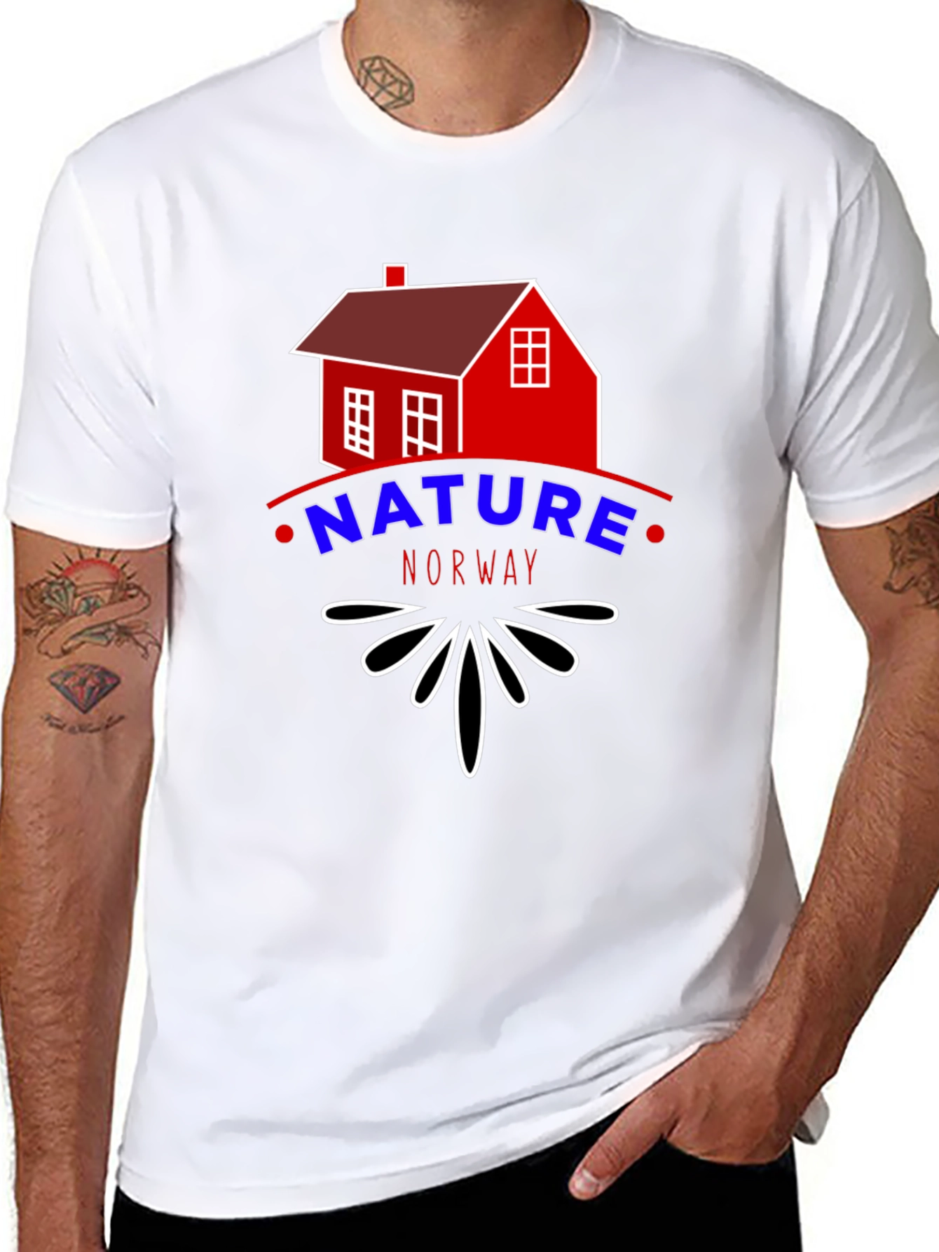 Nature Norway Tee - Cabin Graphic