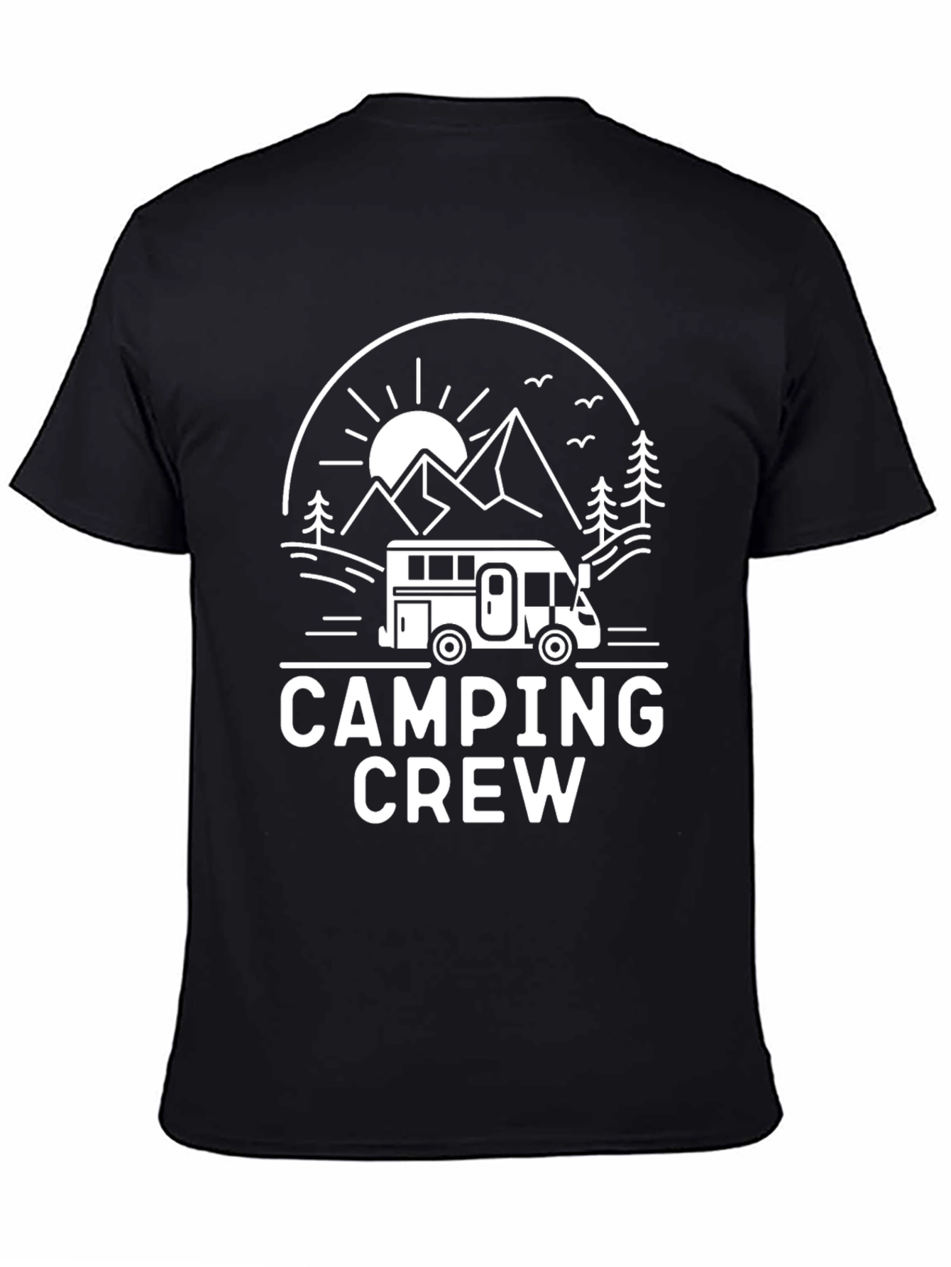 Camping Crew Black T-Shirt