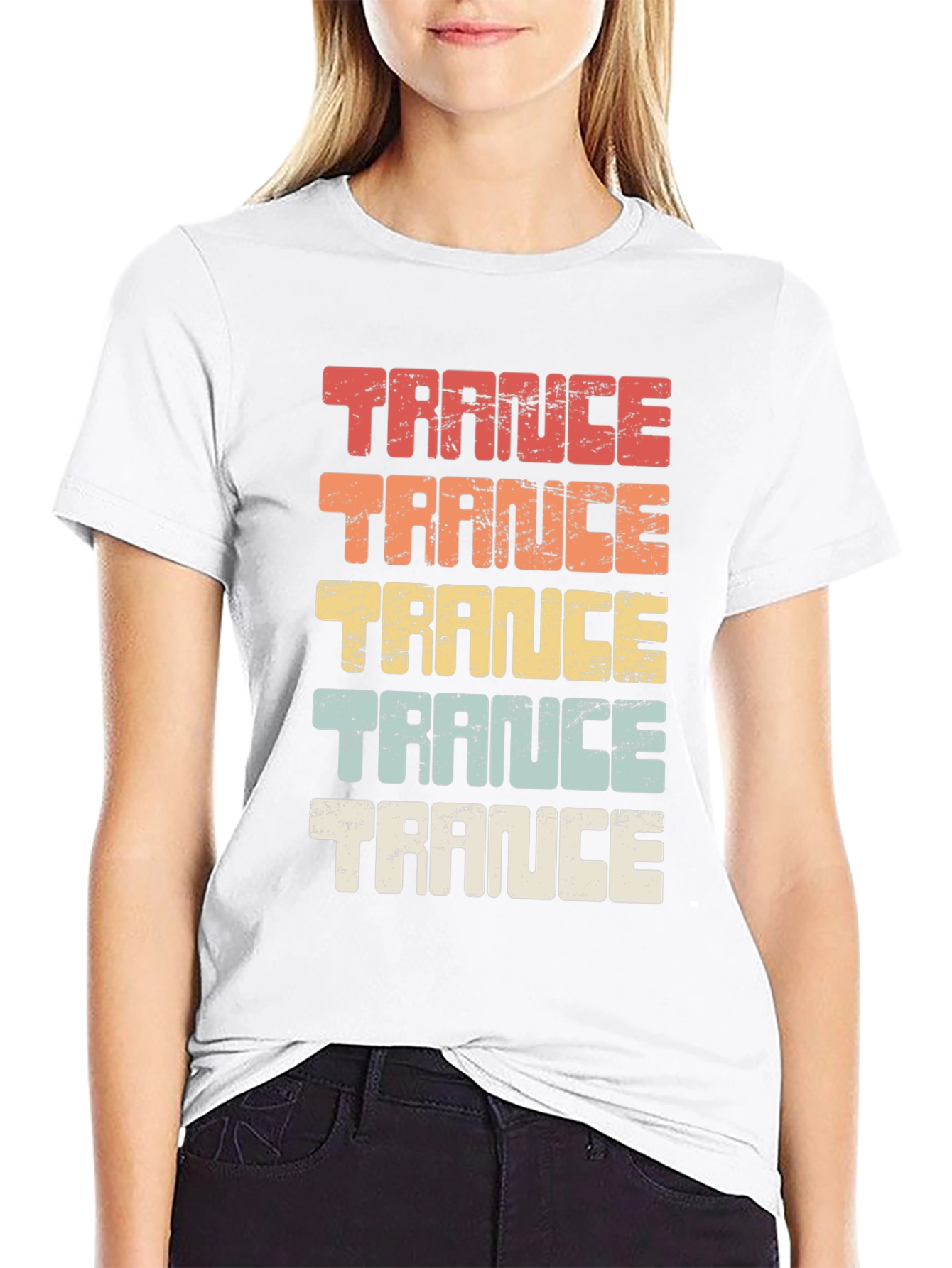 Retro Trance Music T-Shirt - Black Cotton Tee