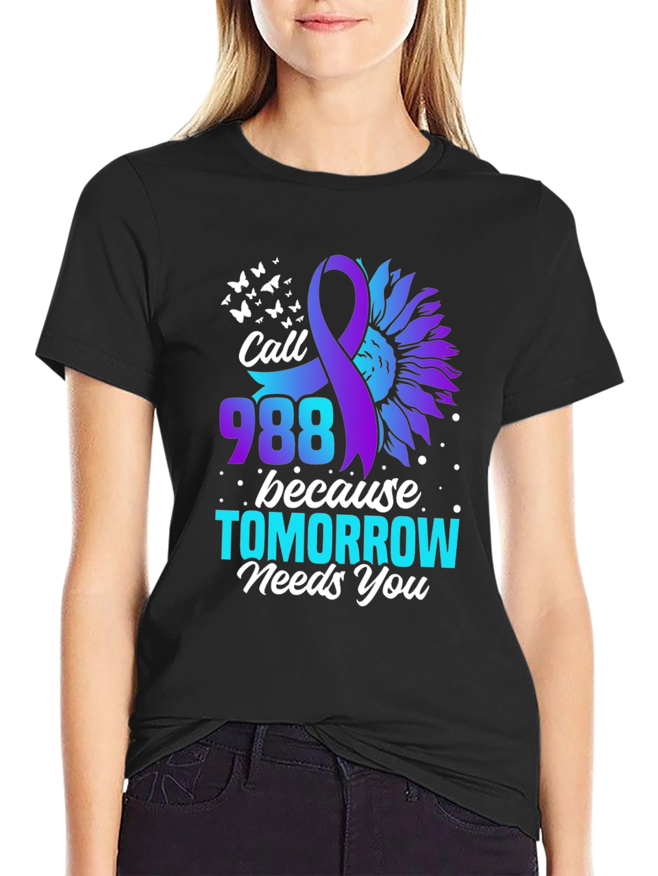 Call 988 T-Shirt - Suicide Prevention Awareness Tee