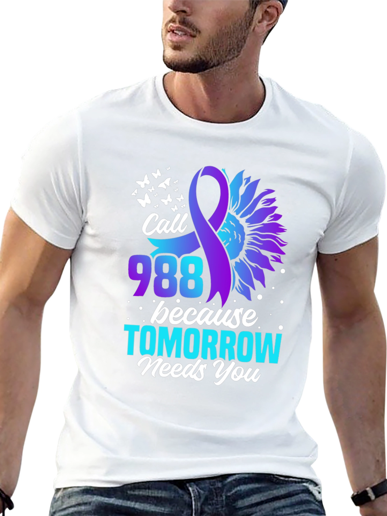 Call 988 T-Shirt - Suicide Prevention Awareness Tee