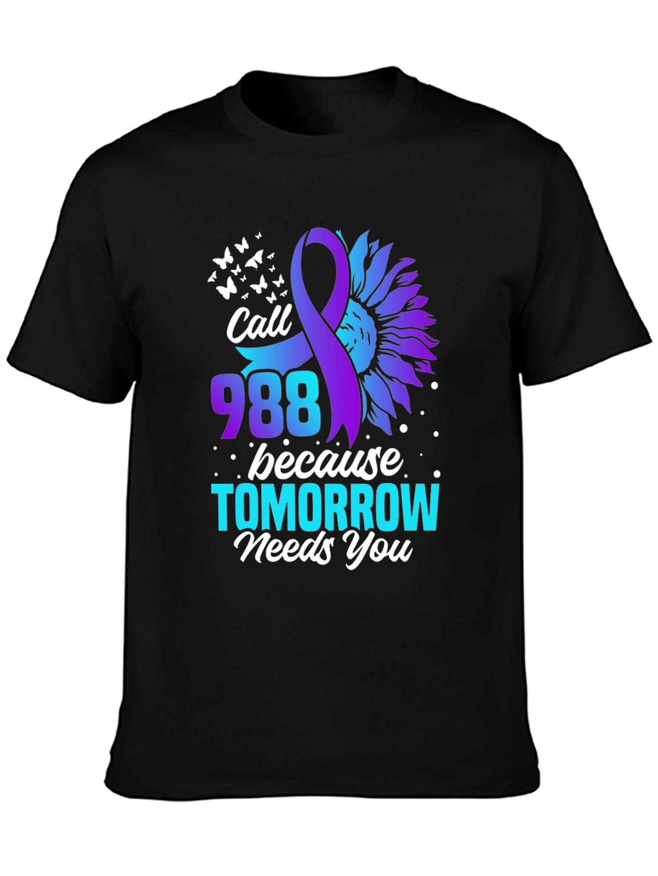 Call 988 T-Shirt - Suicide Prevention Awareness Tee