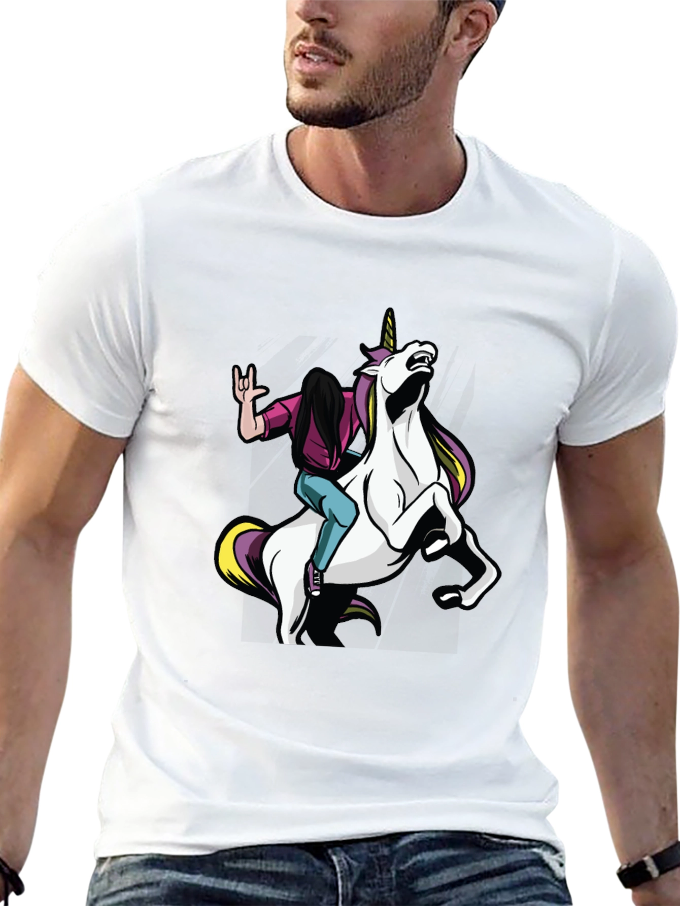 Rock On Unicorn Graphic Tee