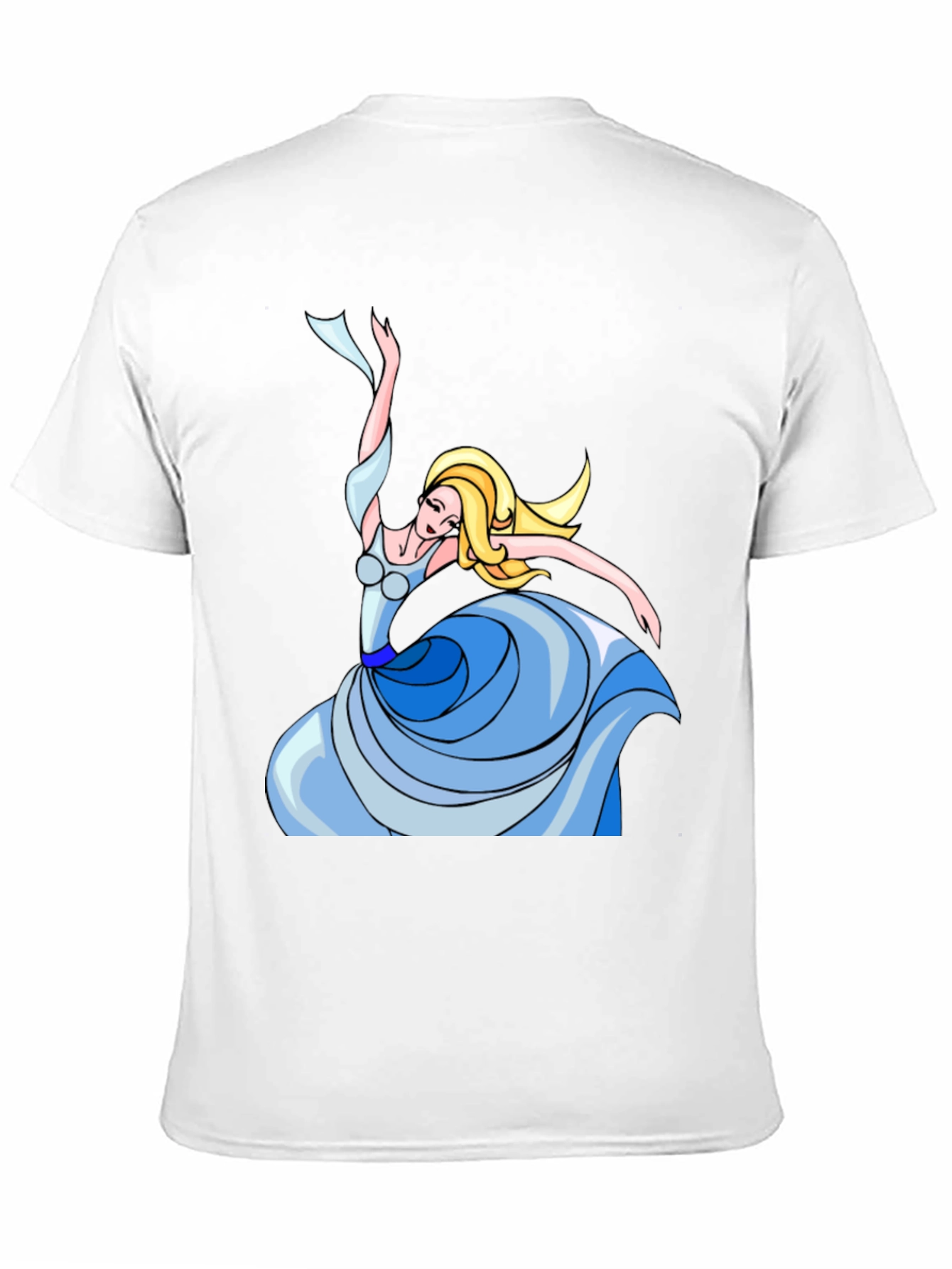 Dancing Woman Graphic Tee - Black Cotton Shirt