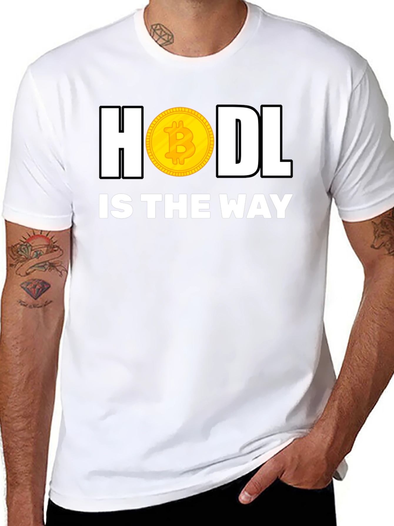 HODL Bitcoin Crypto Black T-Shirt