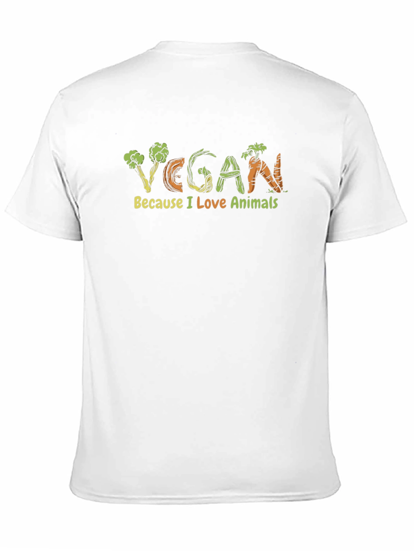 Vegan Love Animals Graphic T-Shirt