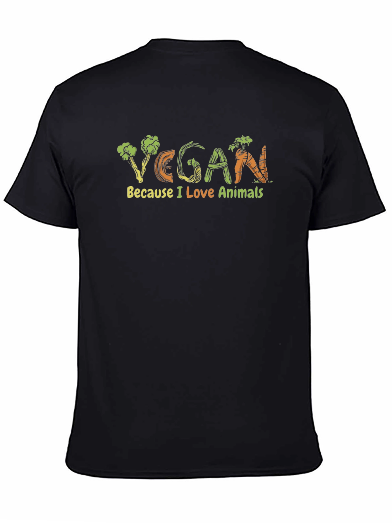 Vegan Love Animals Graphic T-Shirt