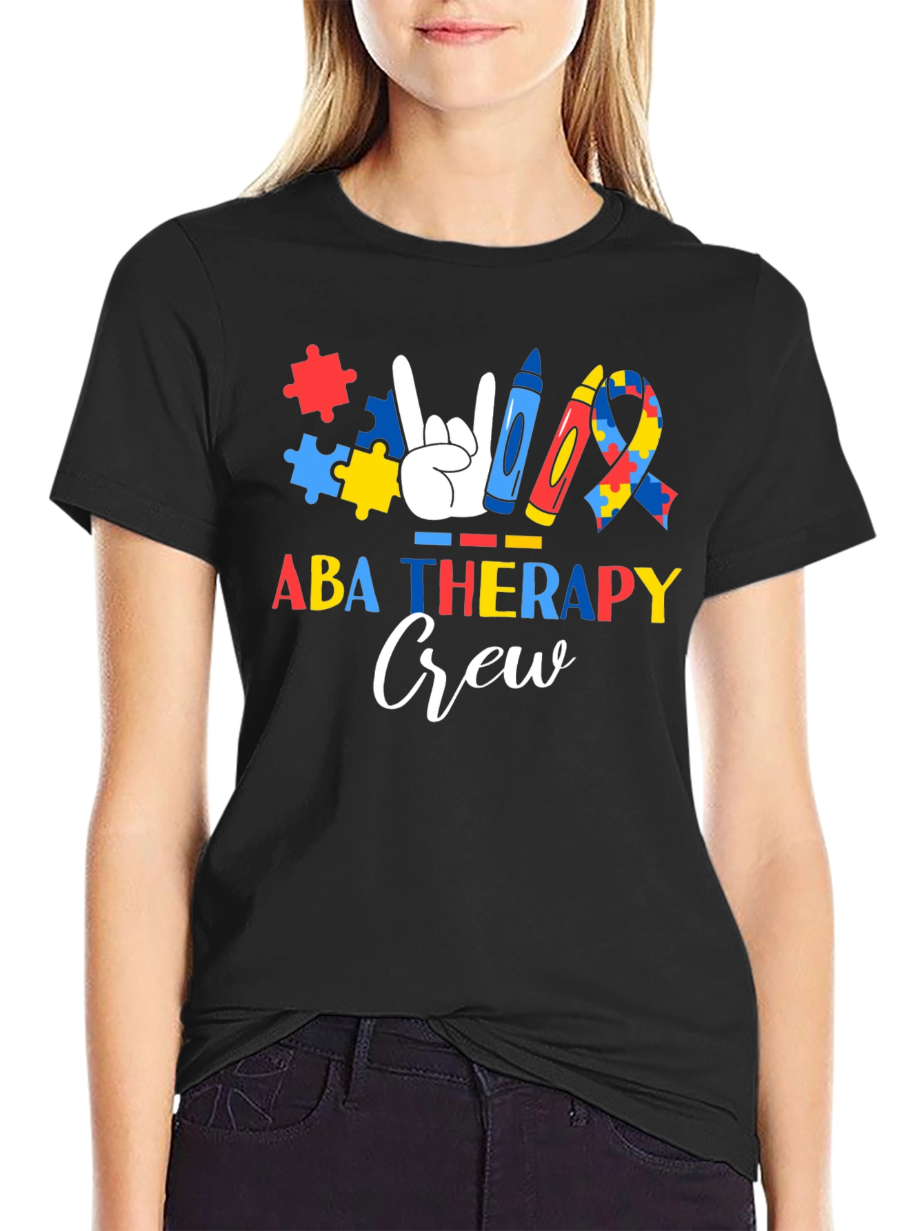 ABA Therapy Crew Autism Awareness T-Shirt