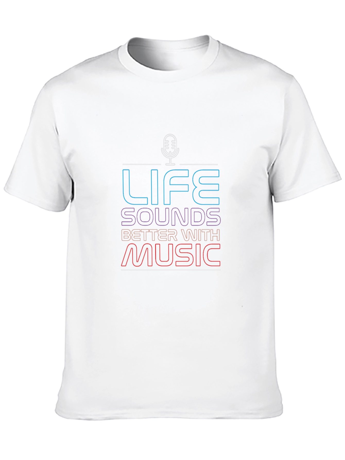 Life Sounds Better With Music Graphic T-Shirt