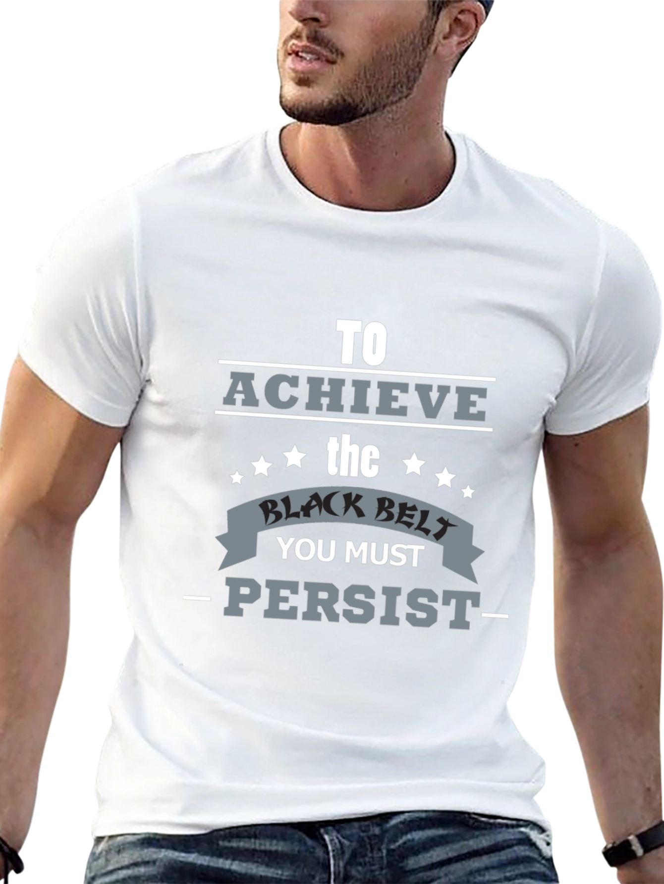 Achieve Black Belt Graphic T-Shirt - Persist Motivation