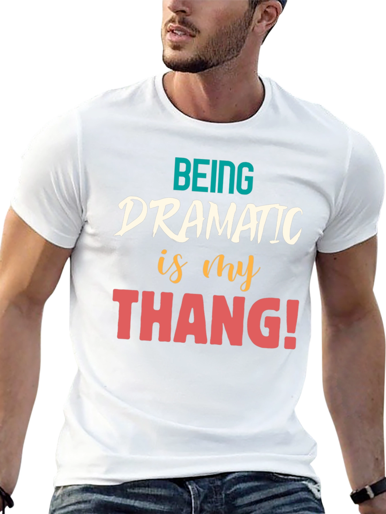 Dramatic Thang Graphic Tee - Black