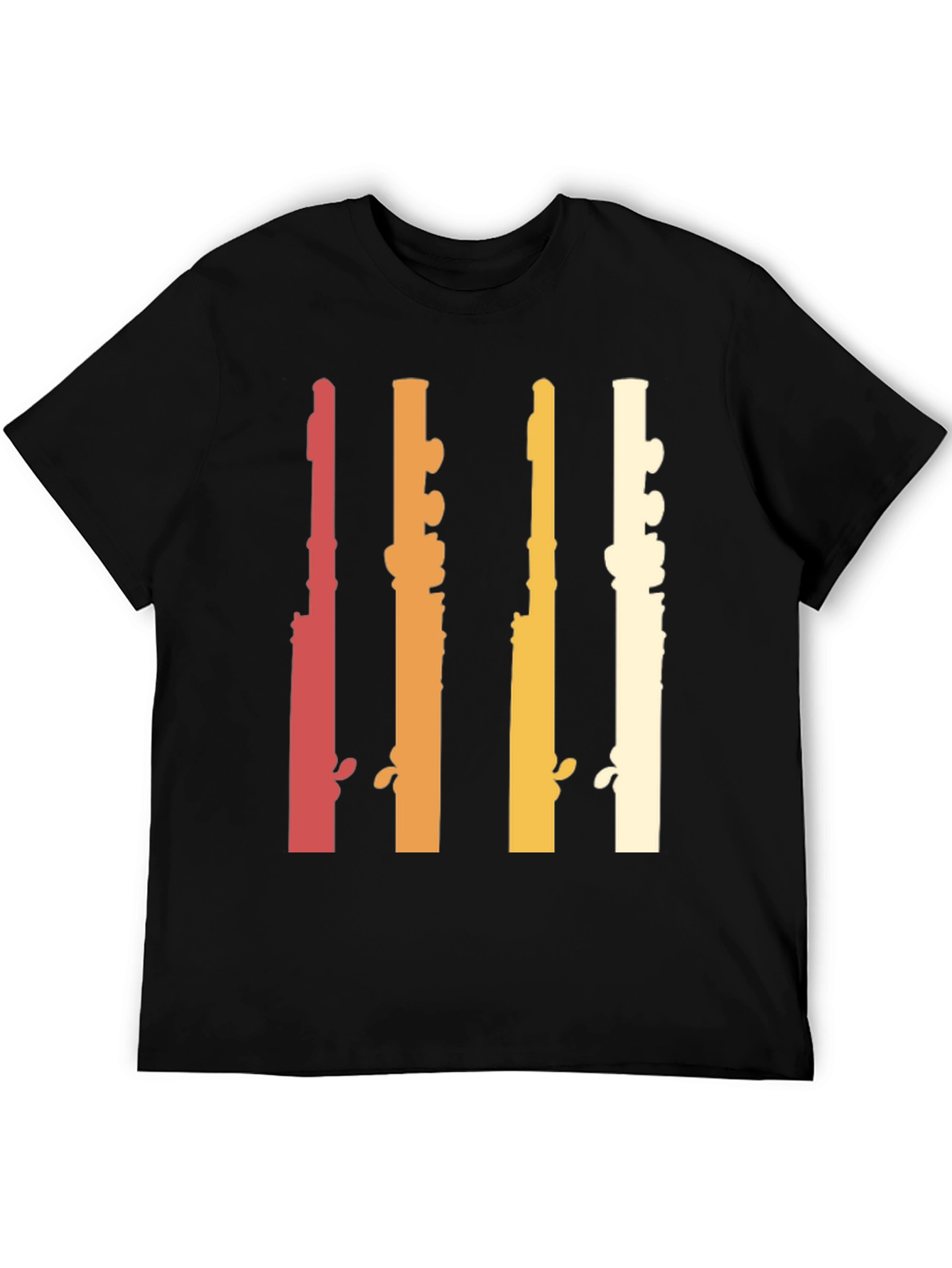 Retro Flute Musician T-Shirt