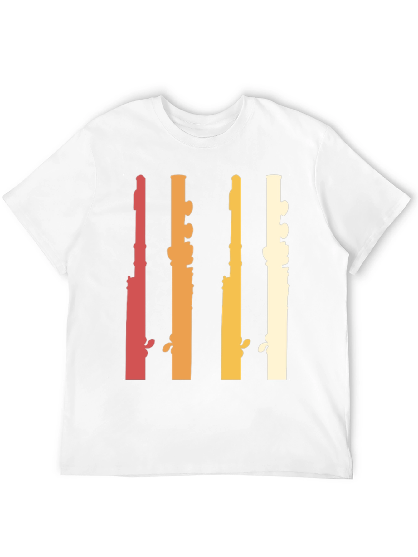 Retro Flute Musician T-Shirt