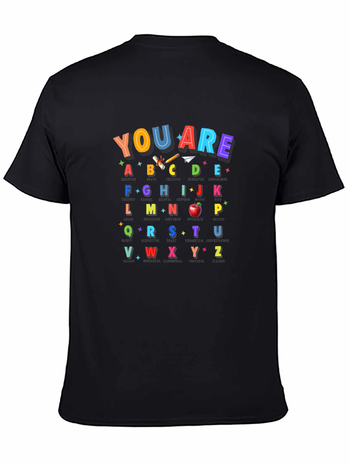 Alphabet Teacher T-Shirt | You Are ABCDE