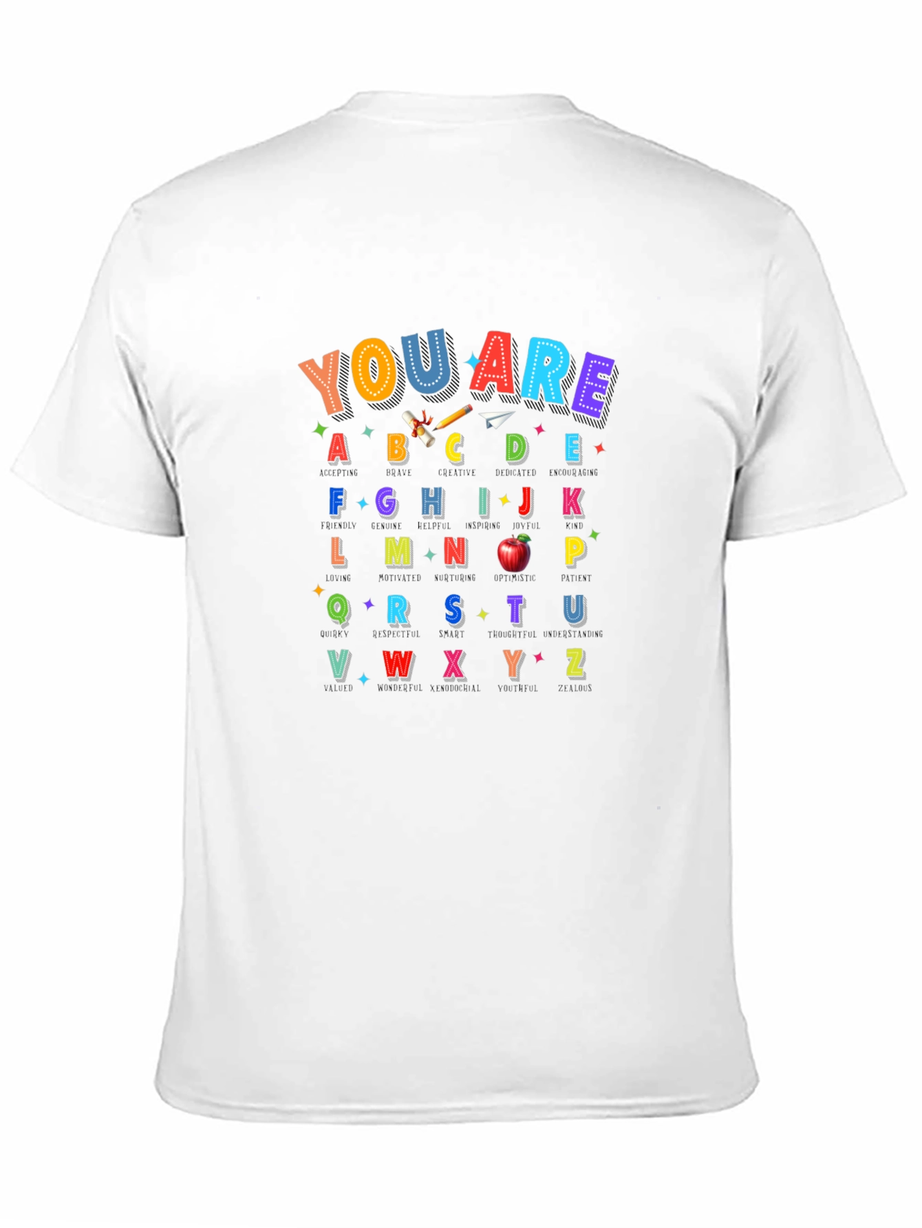 Alphabet Teacher T-Shirt | You Are ABCDE