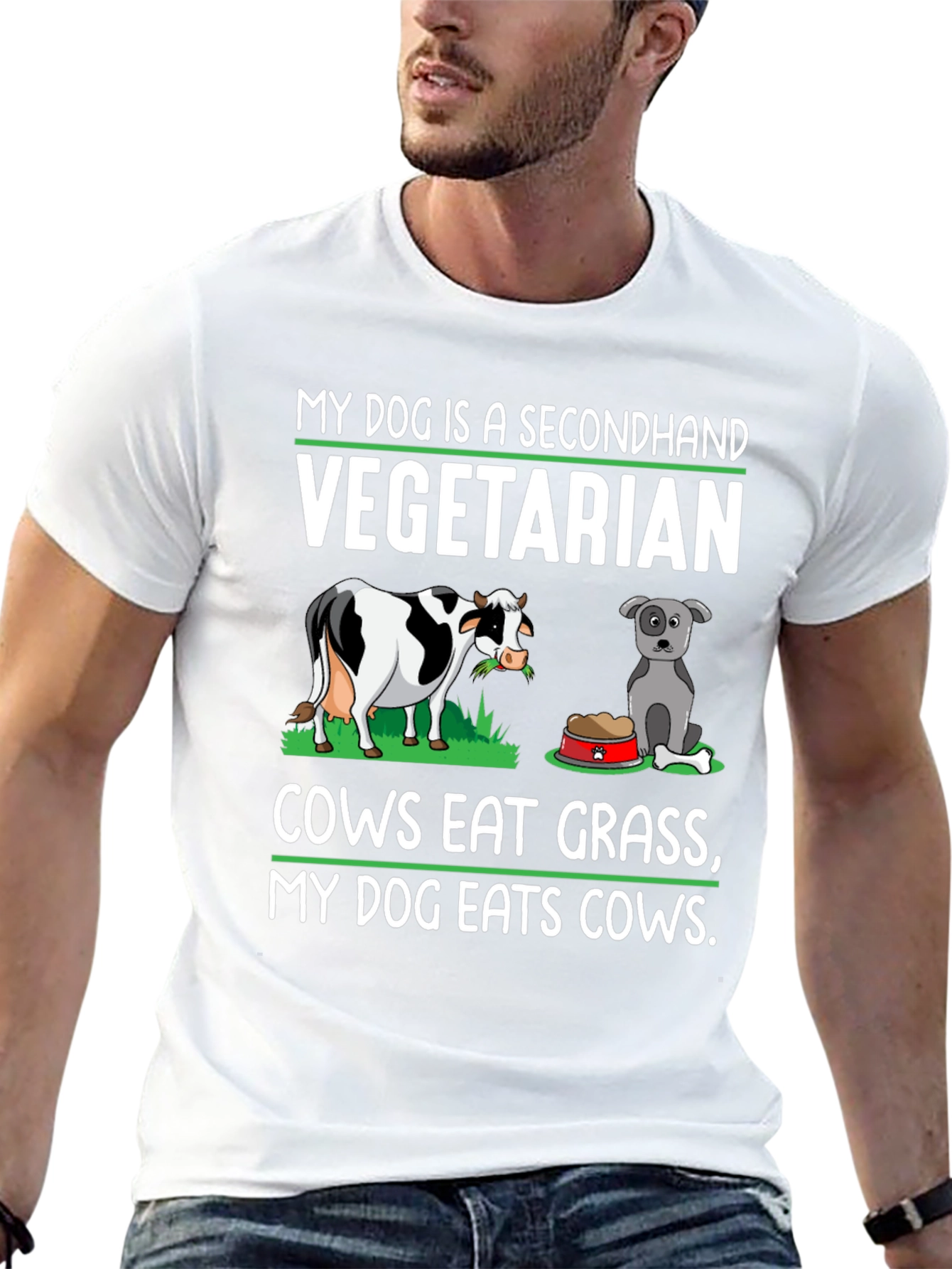 My Dog is a Secondhand Vegetarian T-Shirt