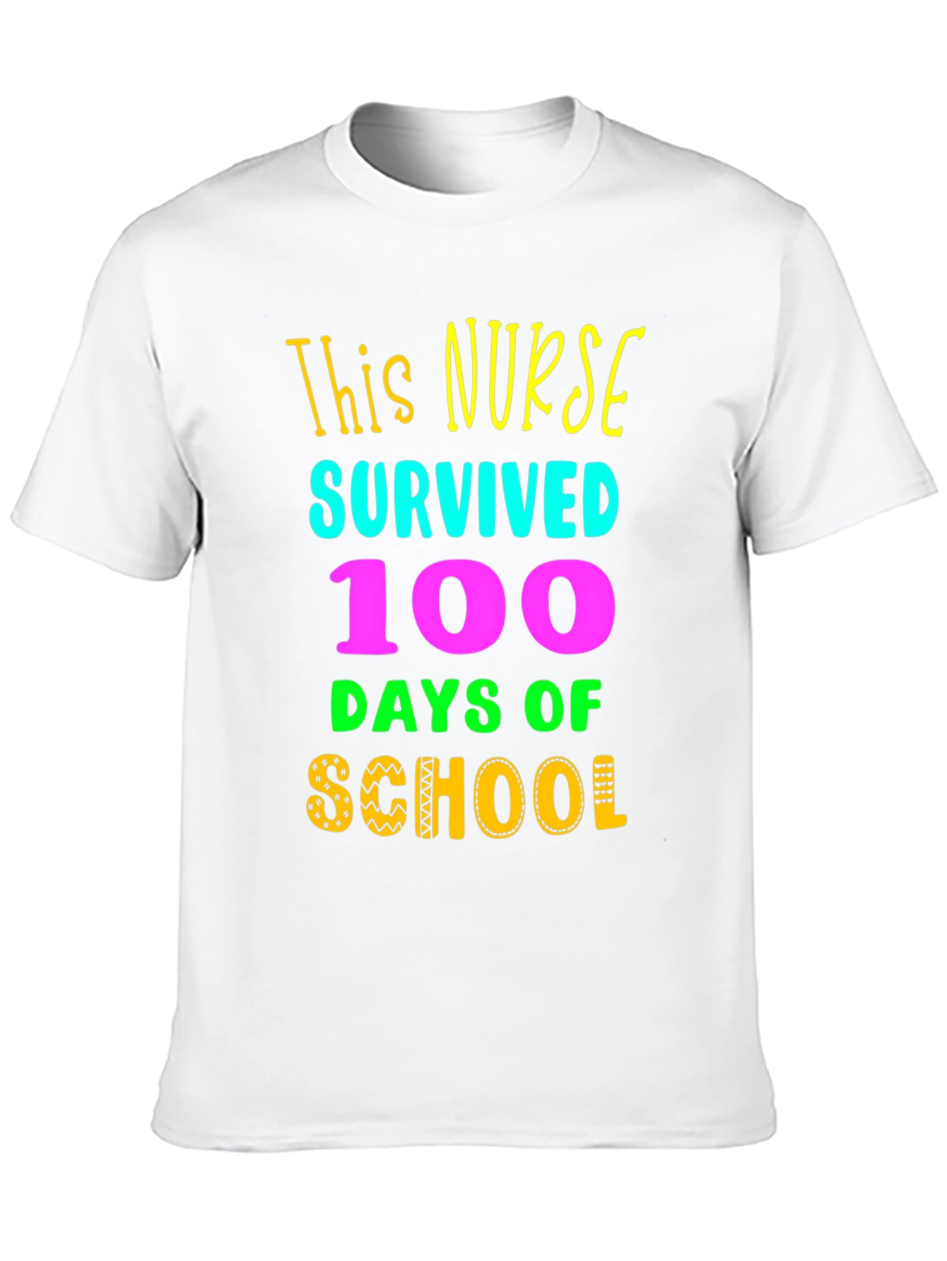 Nurse Survived 100 Days of School T-Shirt