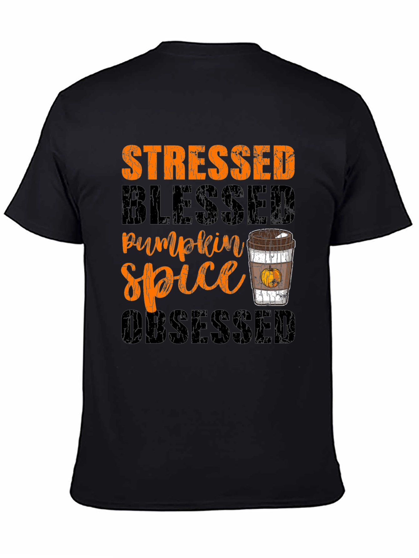 Stressed Blessed Pumpkin Spice Obsessed T-Shirt