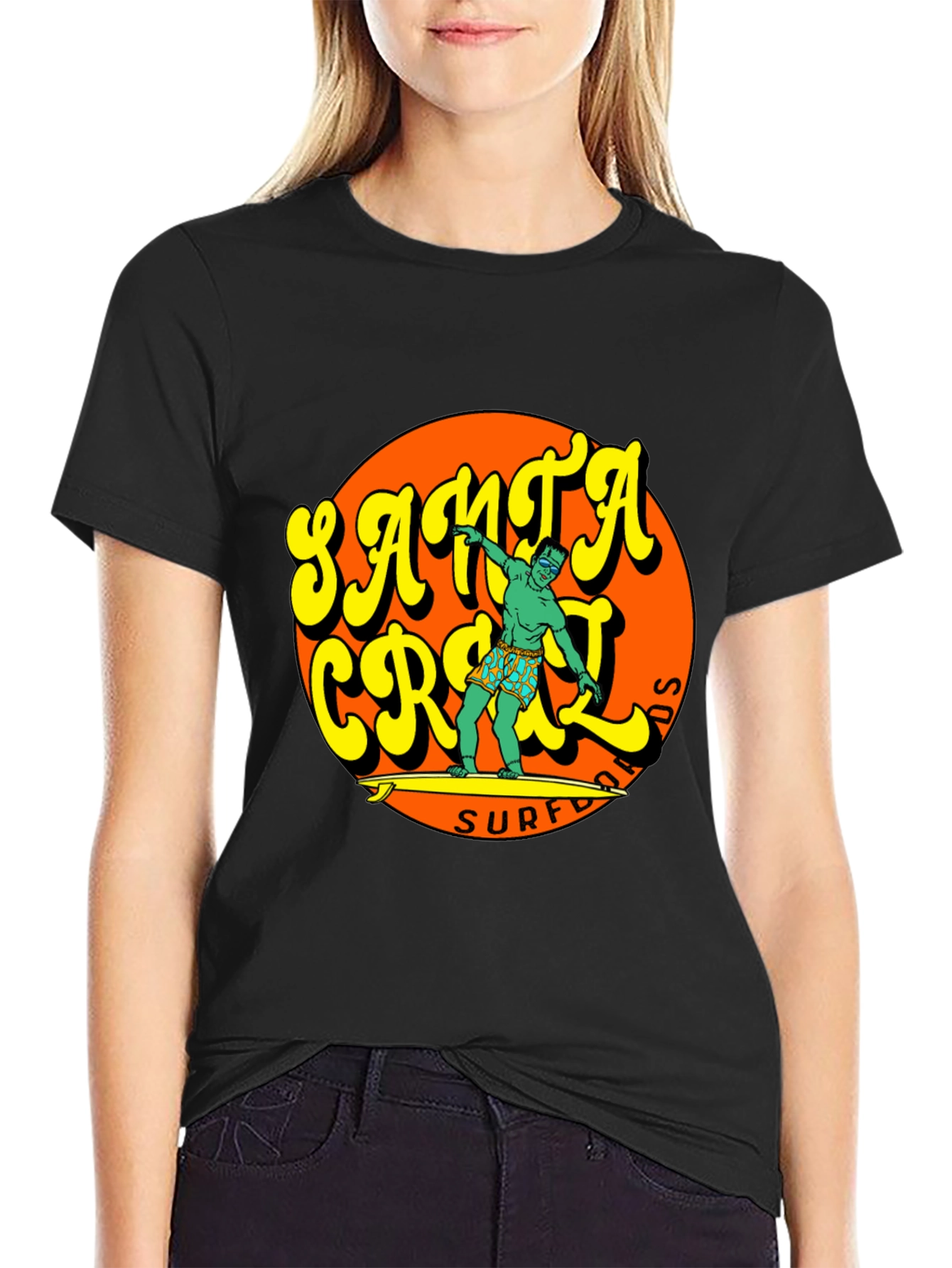 Santa Cruz Surf T-Shirt - Retro Style