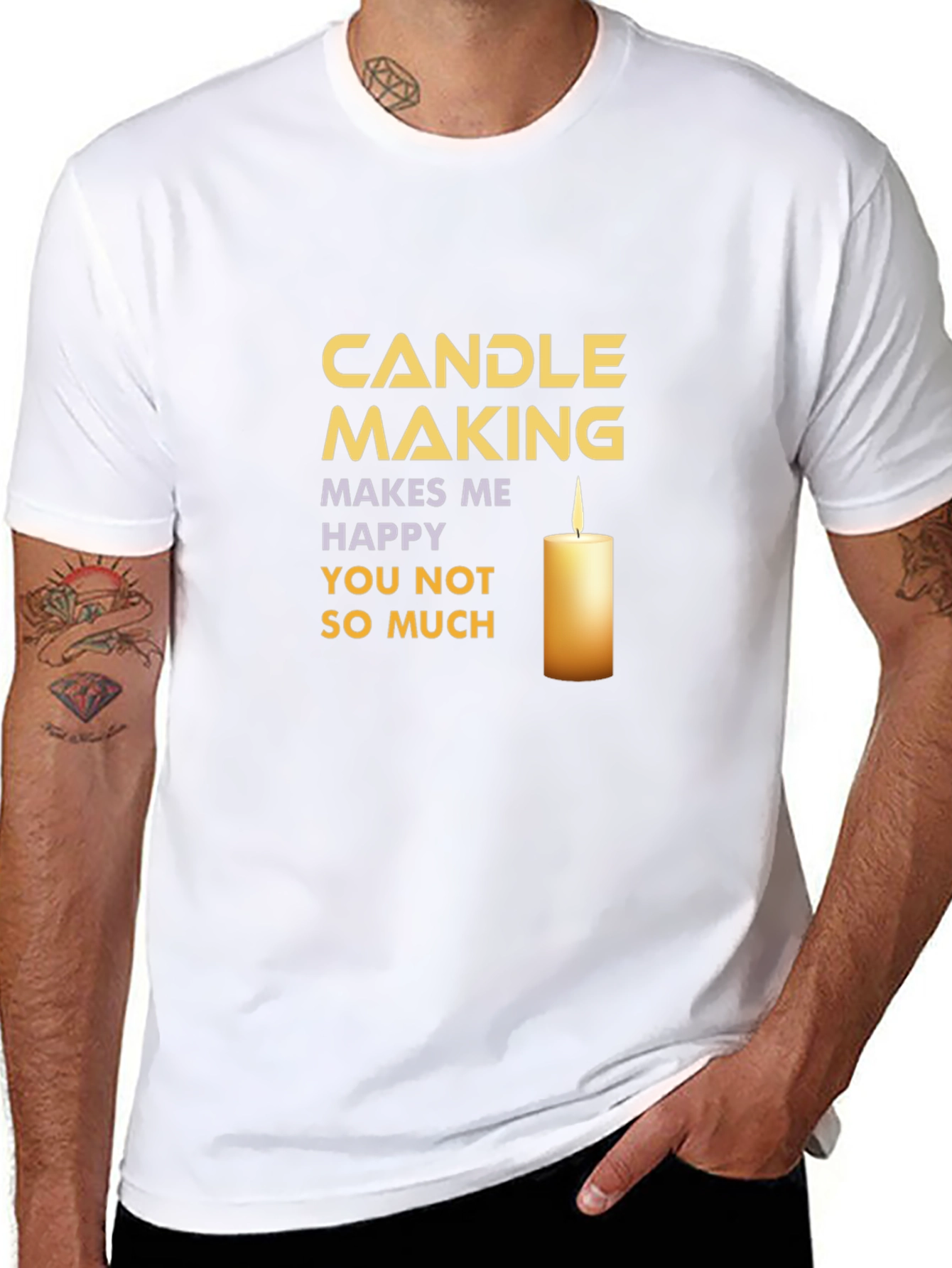 Candle Making T-Shirt: Makes Me Happy!