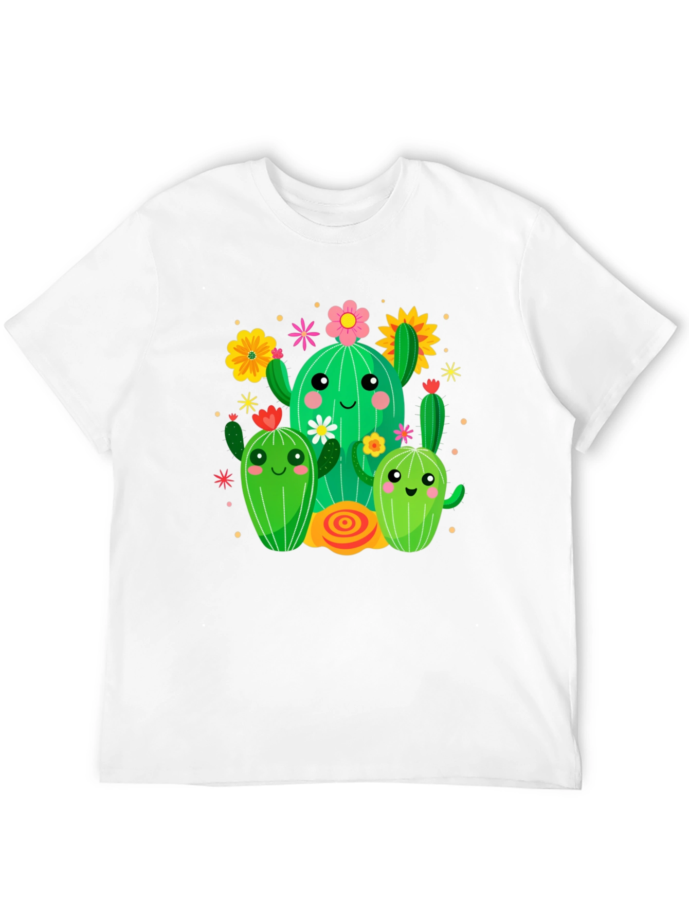 Cute Cactus Crew Graphic Tee - Fun & Stylish