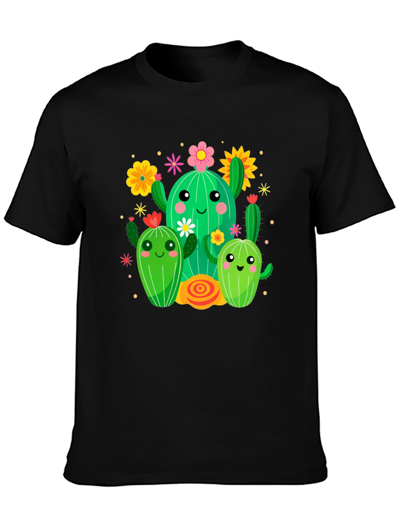 Cute Cactus Crew Graphic Tee - Fun & Stylish