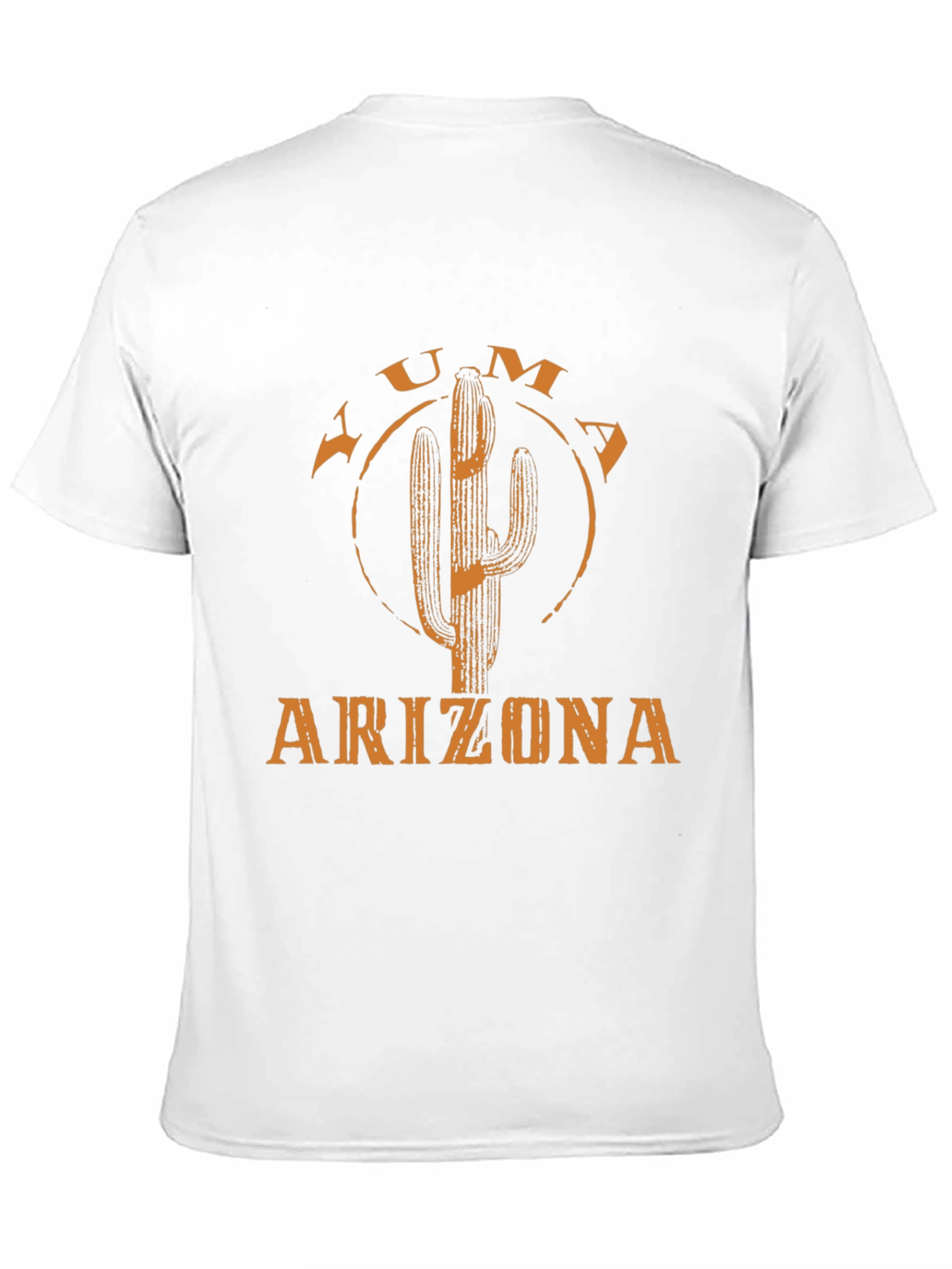 Yuma Arizona Cactus Graphic Tee - Black Cotton T-Shirt