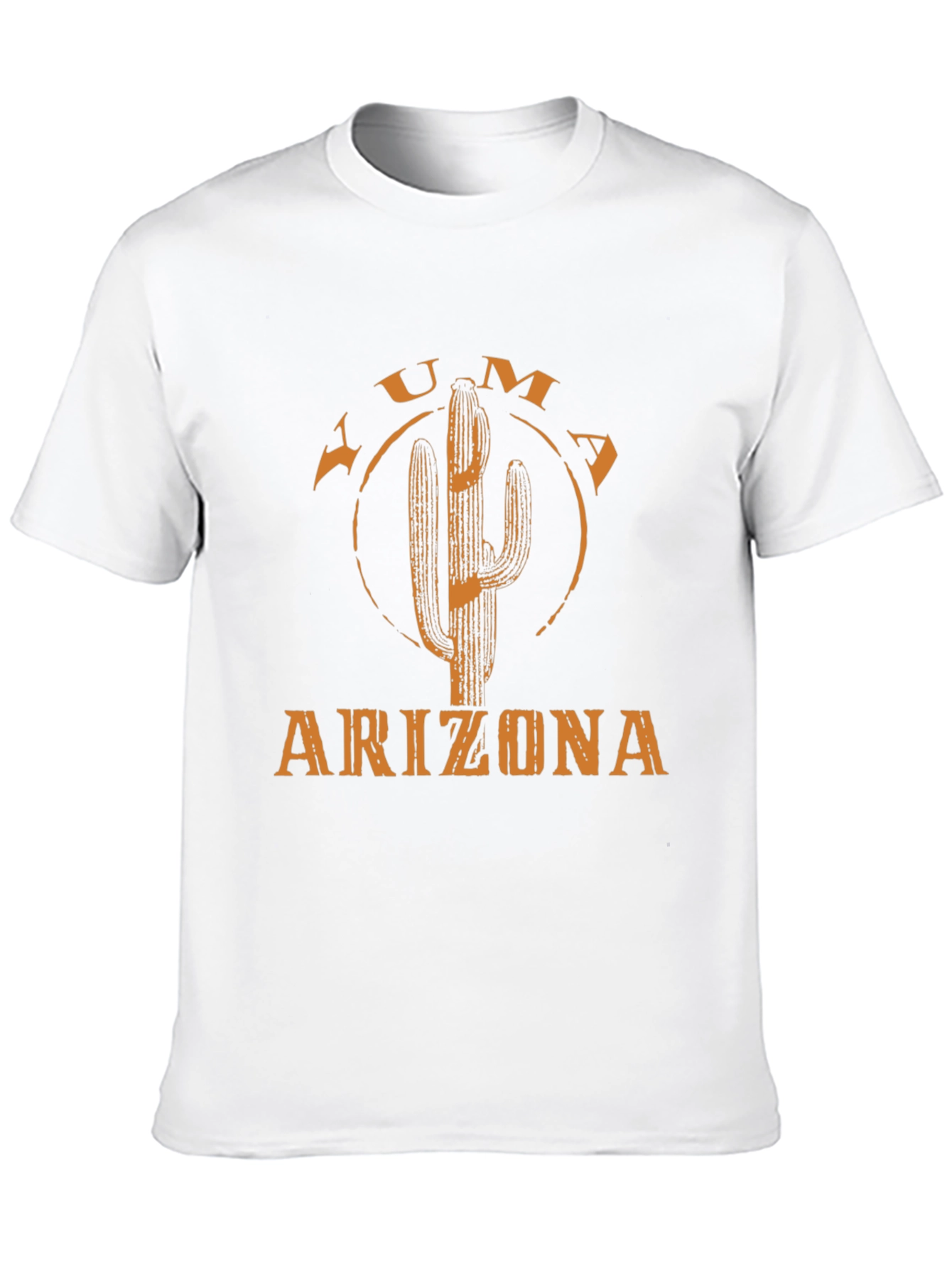 Yuma Arizona Cactus Graphic Tee - Black Cotton T-Shirt