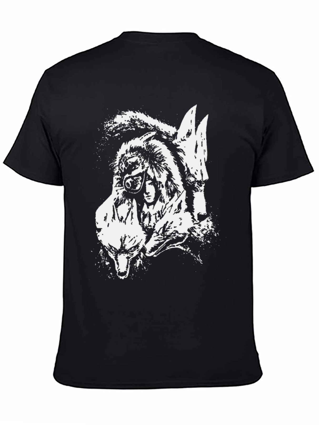 Wolfpack Graphic Print Black T-Shirt