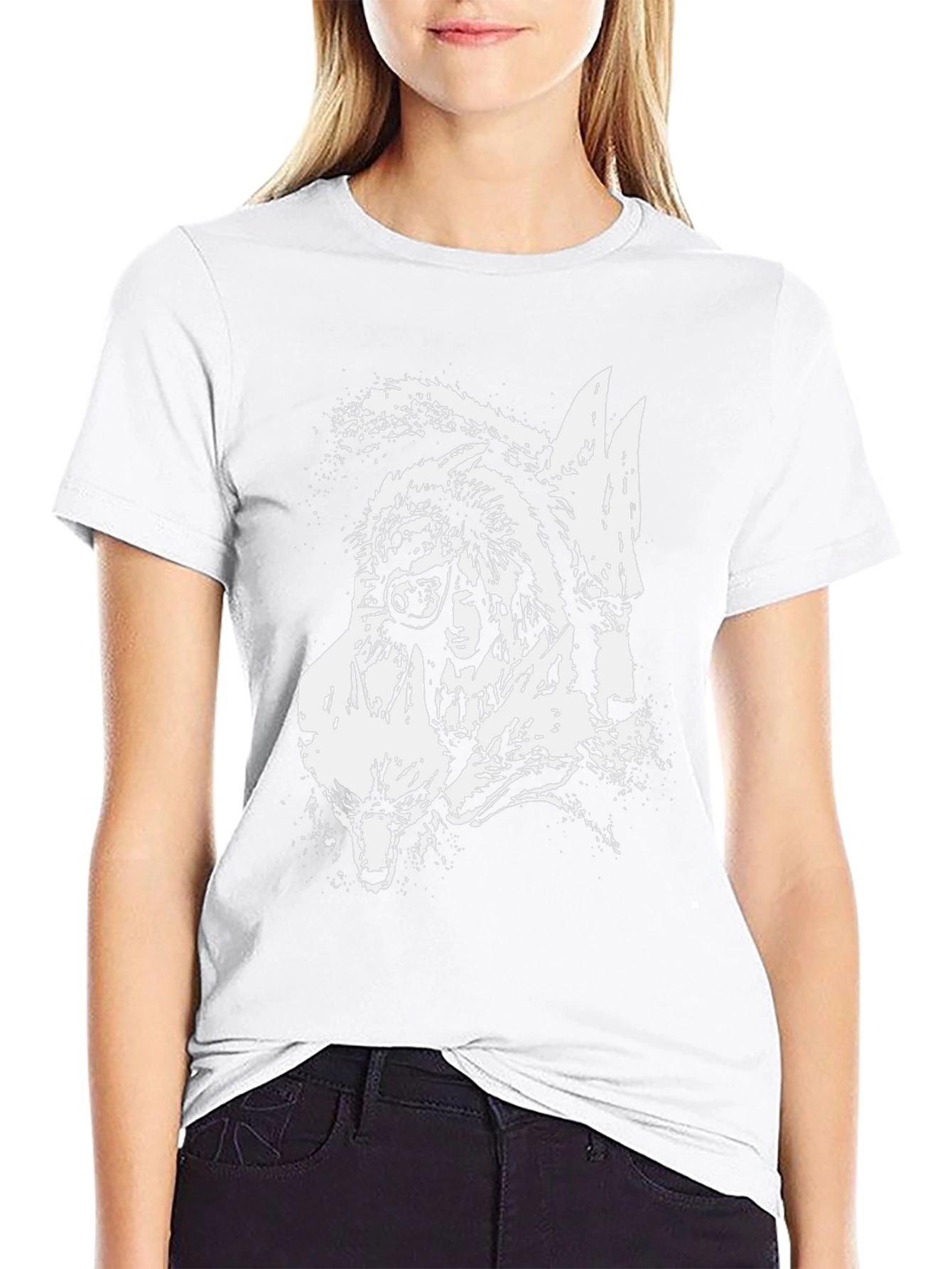 Wolfpack Graphic Print Black T-Shirt