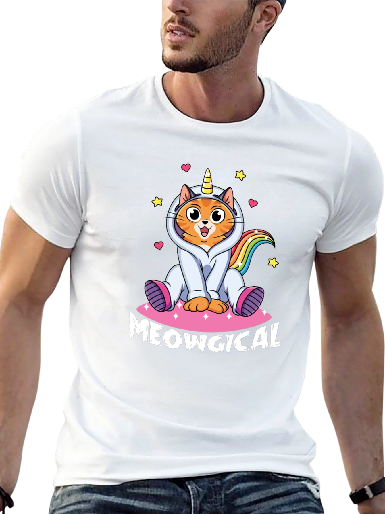Meowgical Unicorn Cat T-Shirt