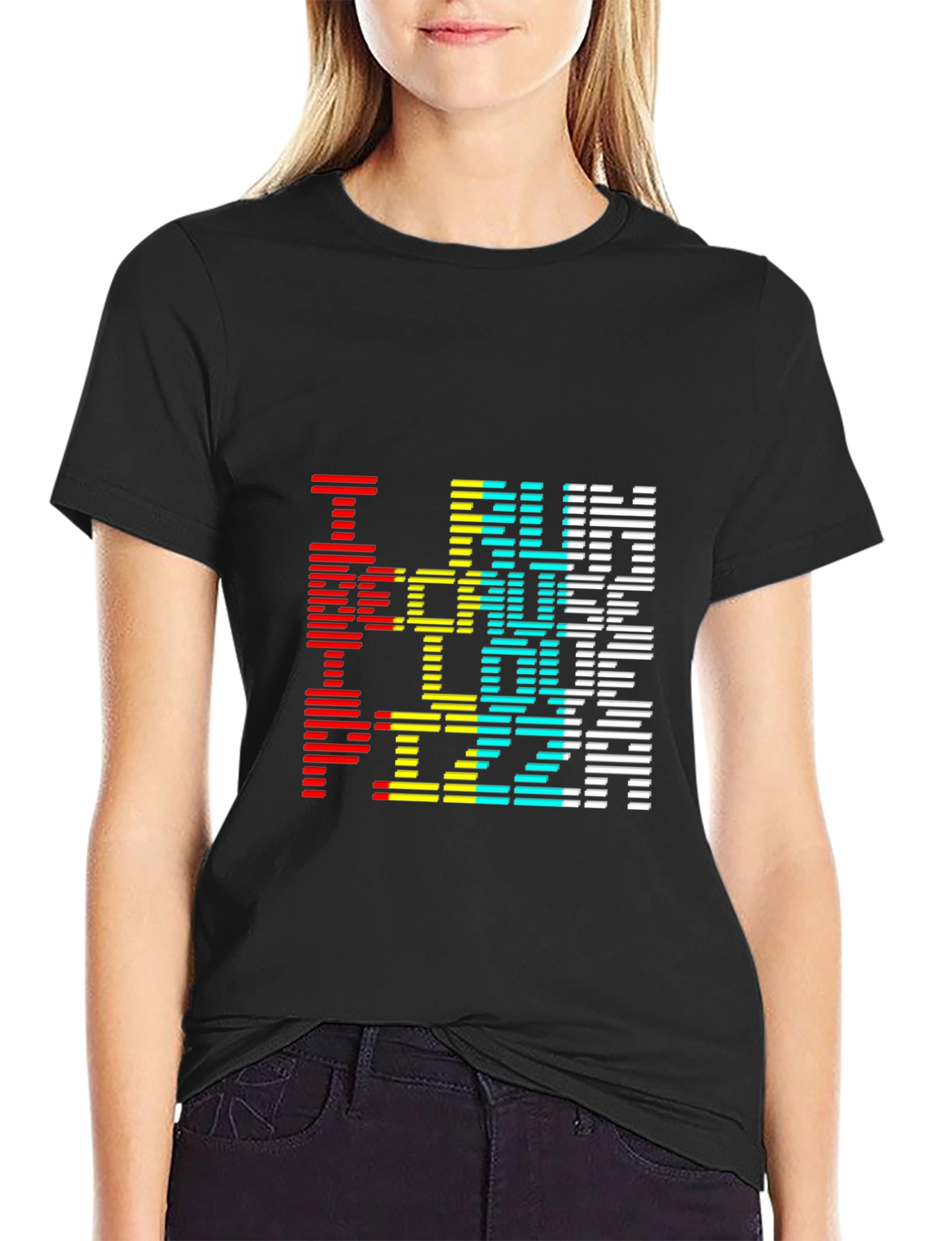 I Run Because I Love Pizza Graphic Tee