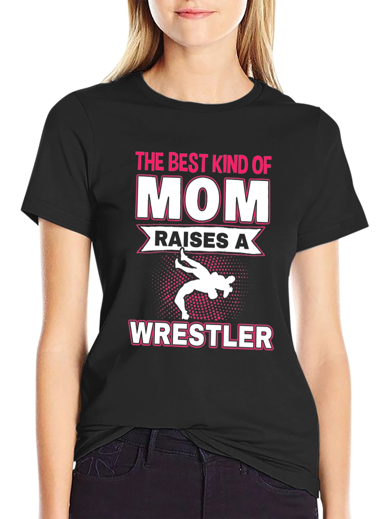 Best Mom Wrestler Graphic T-Shirt