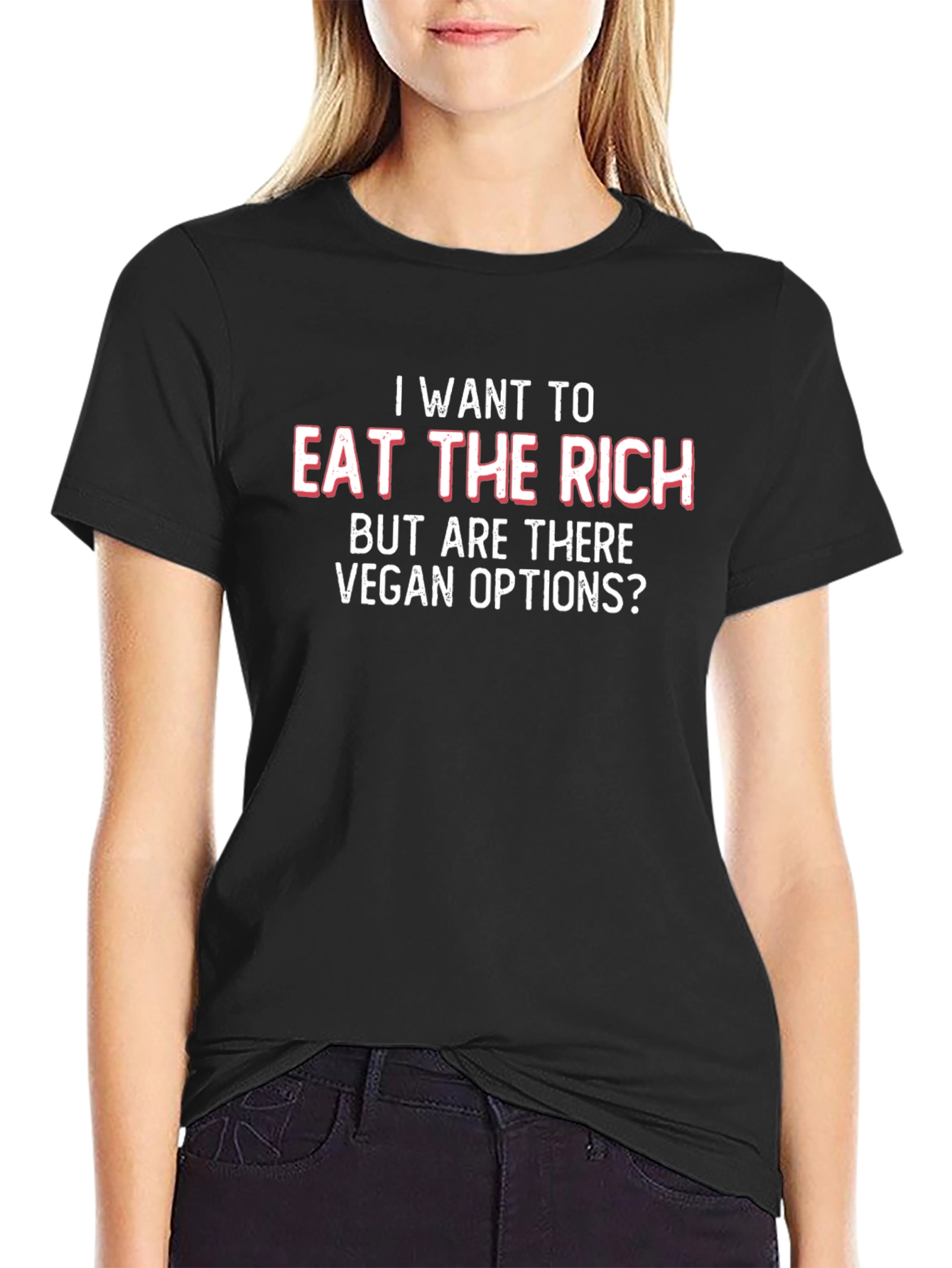Eat the Rich Vegan Options Graphic Tee