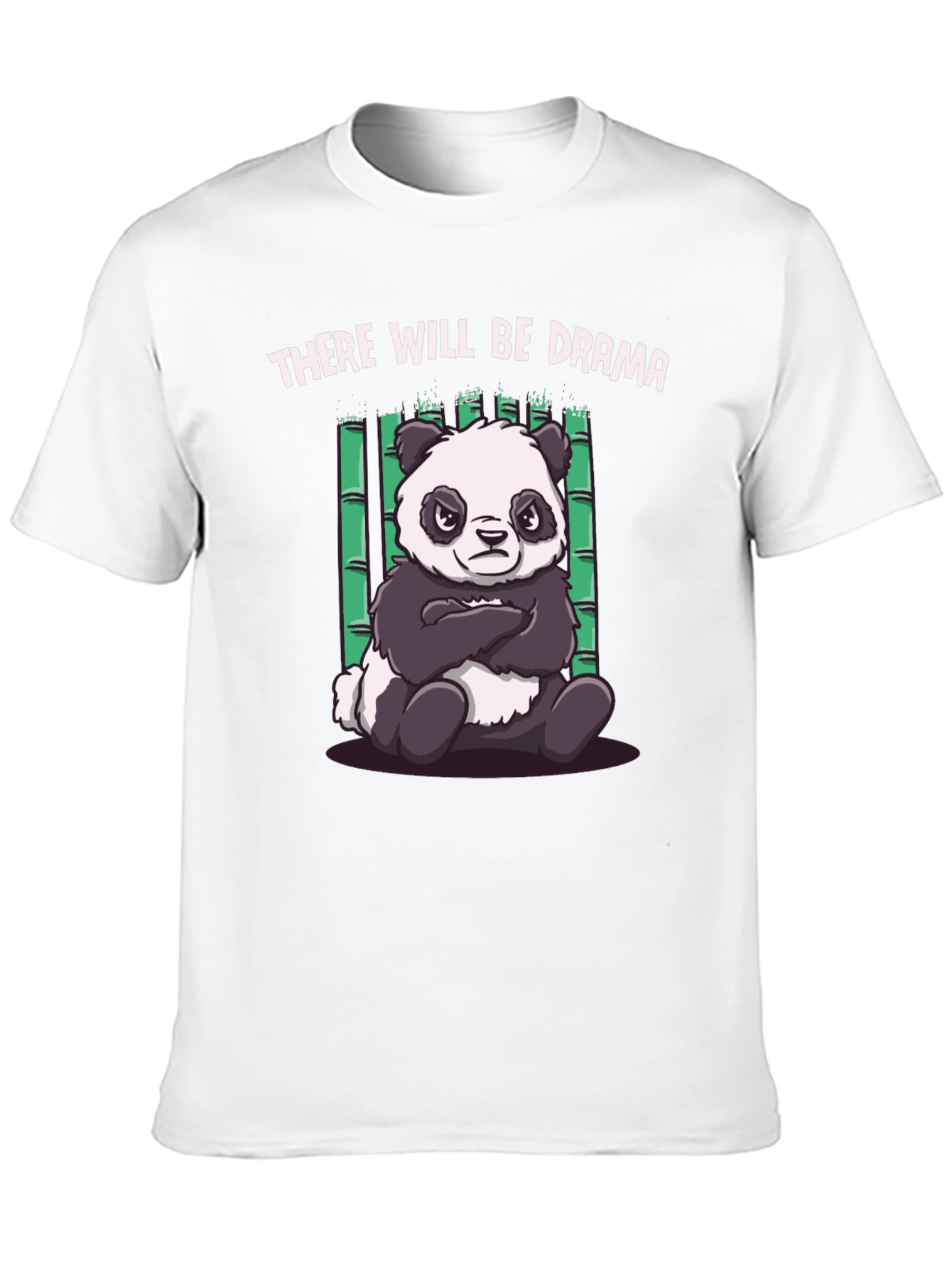 Drama Panda Black T-Shirt - Funny Graphic Tee