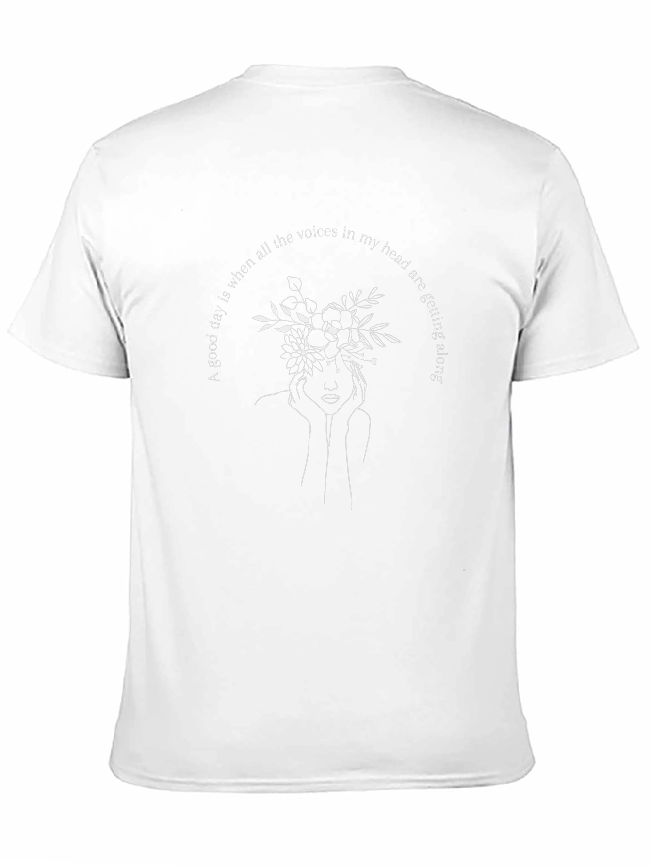A Good Day Head Flowers Graphic Tee - Black