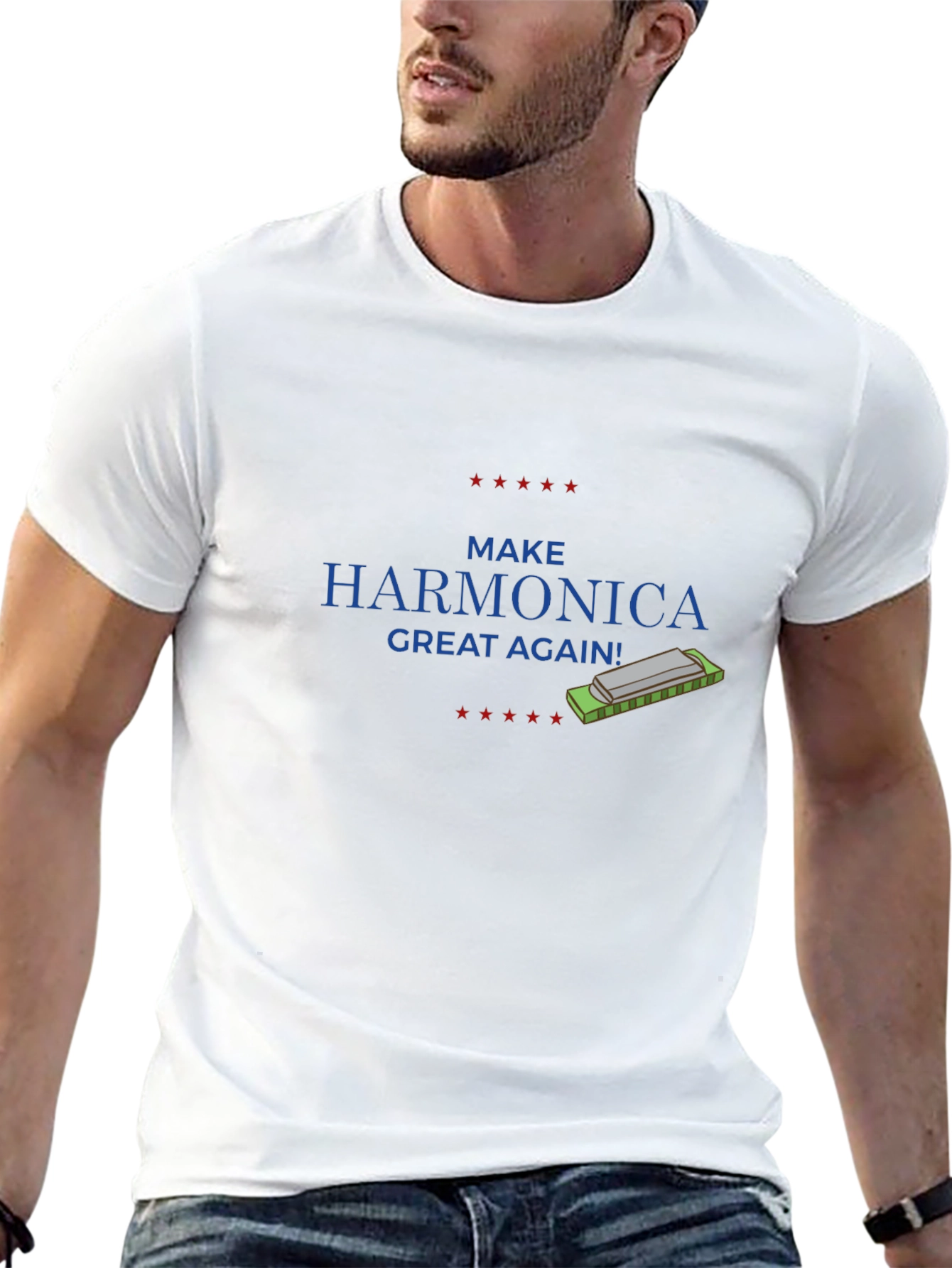 Make Harmonica Great Again T-Shirt