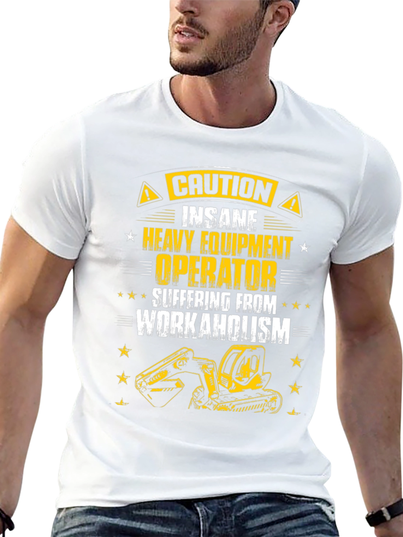 Caution Heavy Equipment Operator T-Shirt