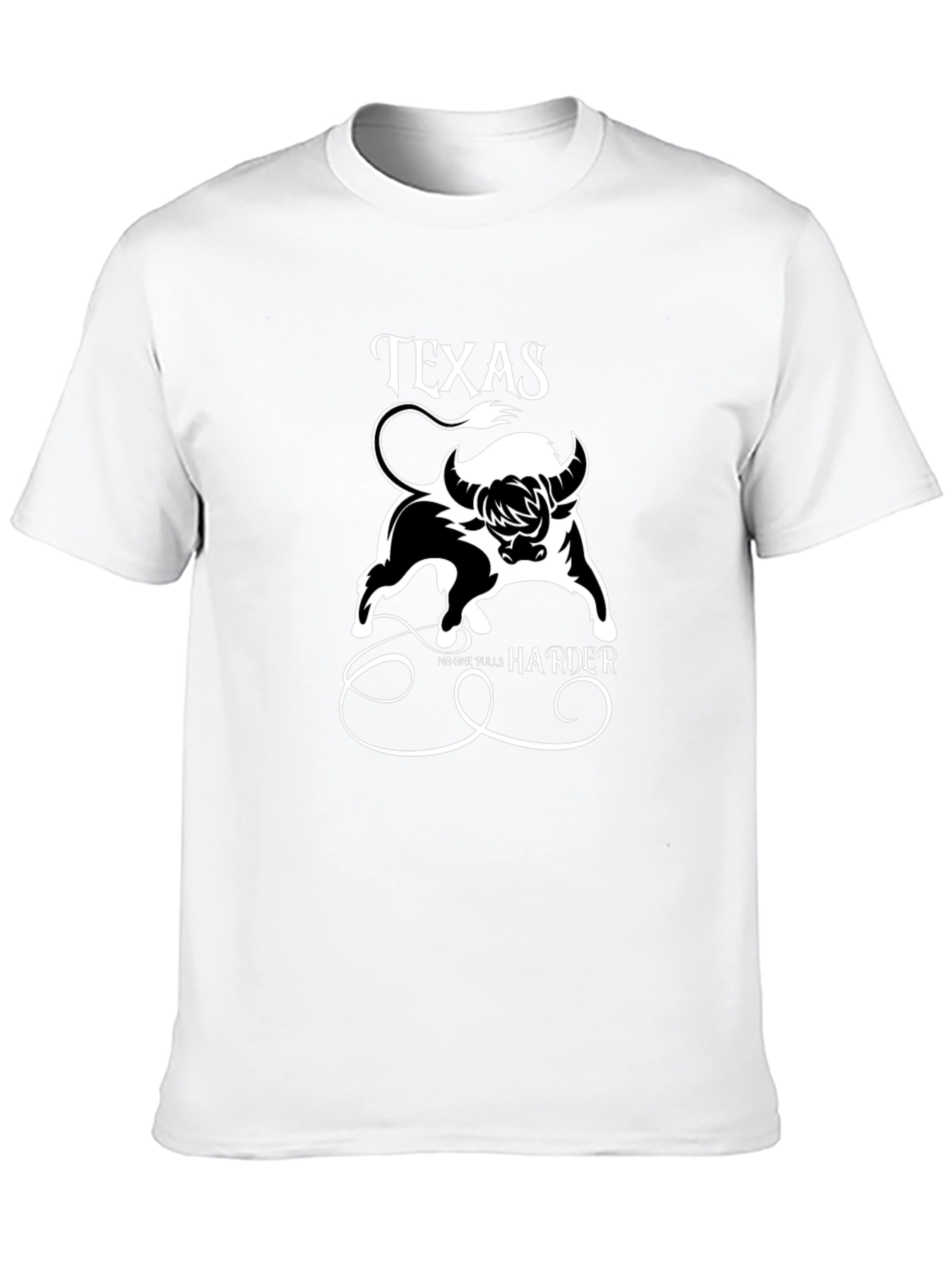 Texas Bull Graphic Print Mens T-Shirt