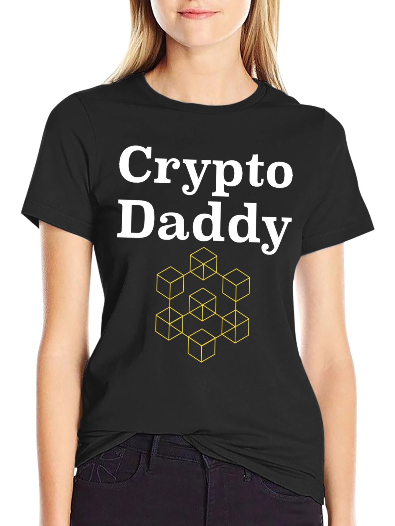 Crypto Daddy Graphic T-Shirt - Black