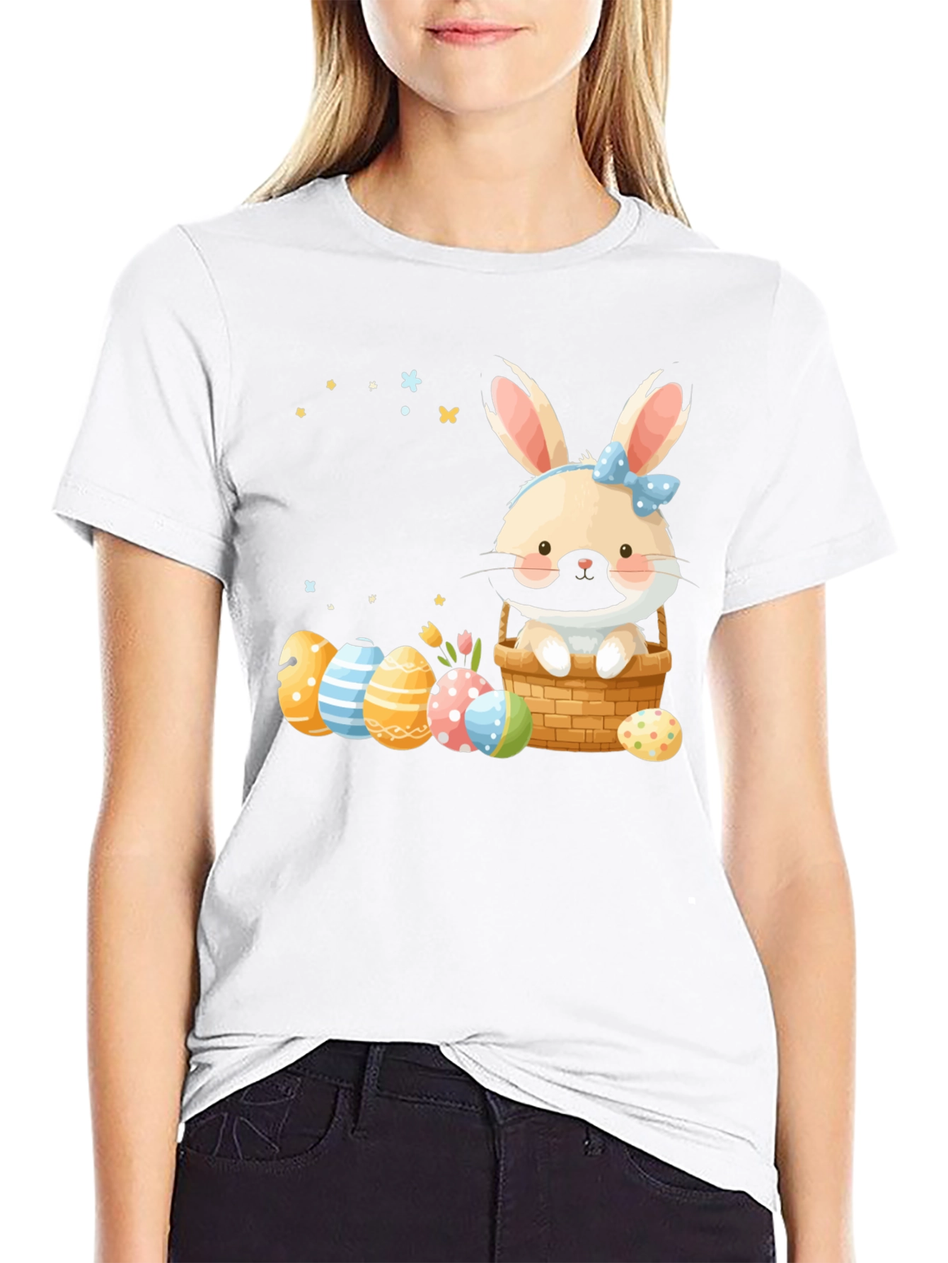 Easter Bunny Basket Graphic Tee