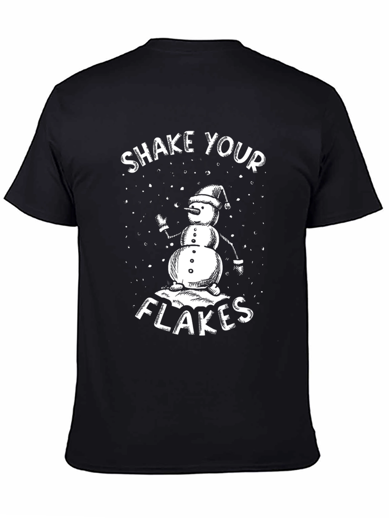 Shake Your Flakes T-Shirt - Funny Snowman Graphic Tee