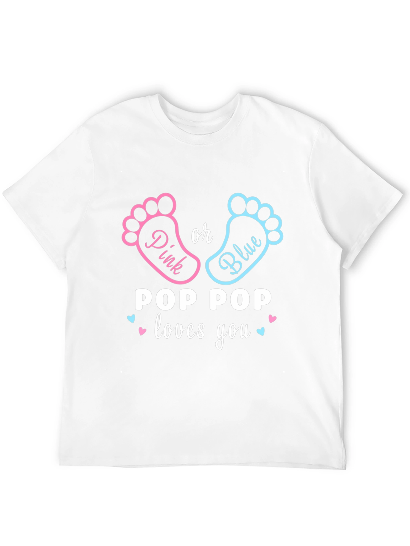 Pop Pop Loves You Gender Reveal T-Shirt