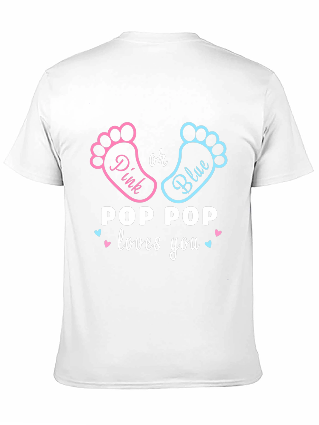 Pop Pop Loves You Gender Reveal T-Shirt